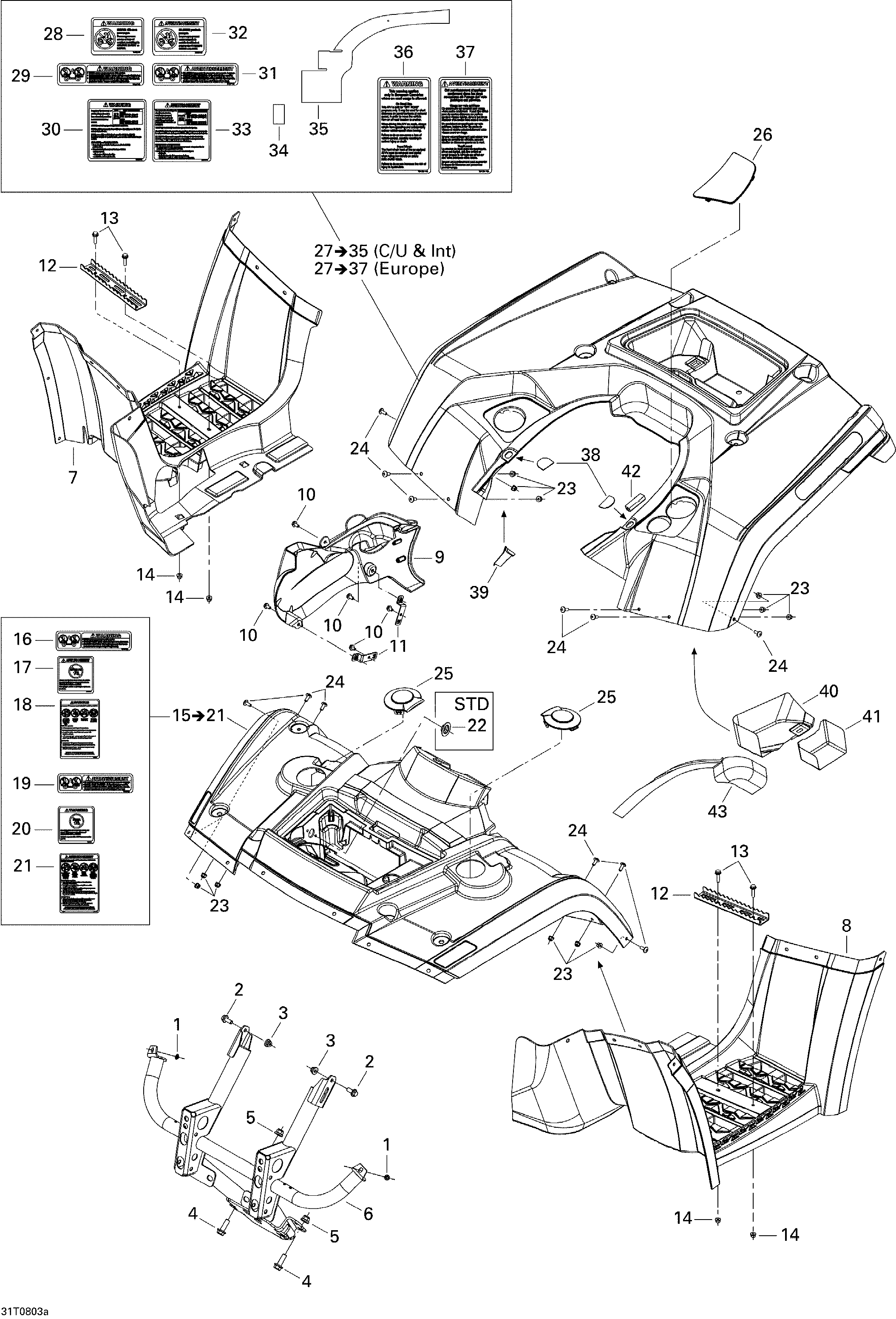 Body and accessories 1, xt