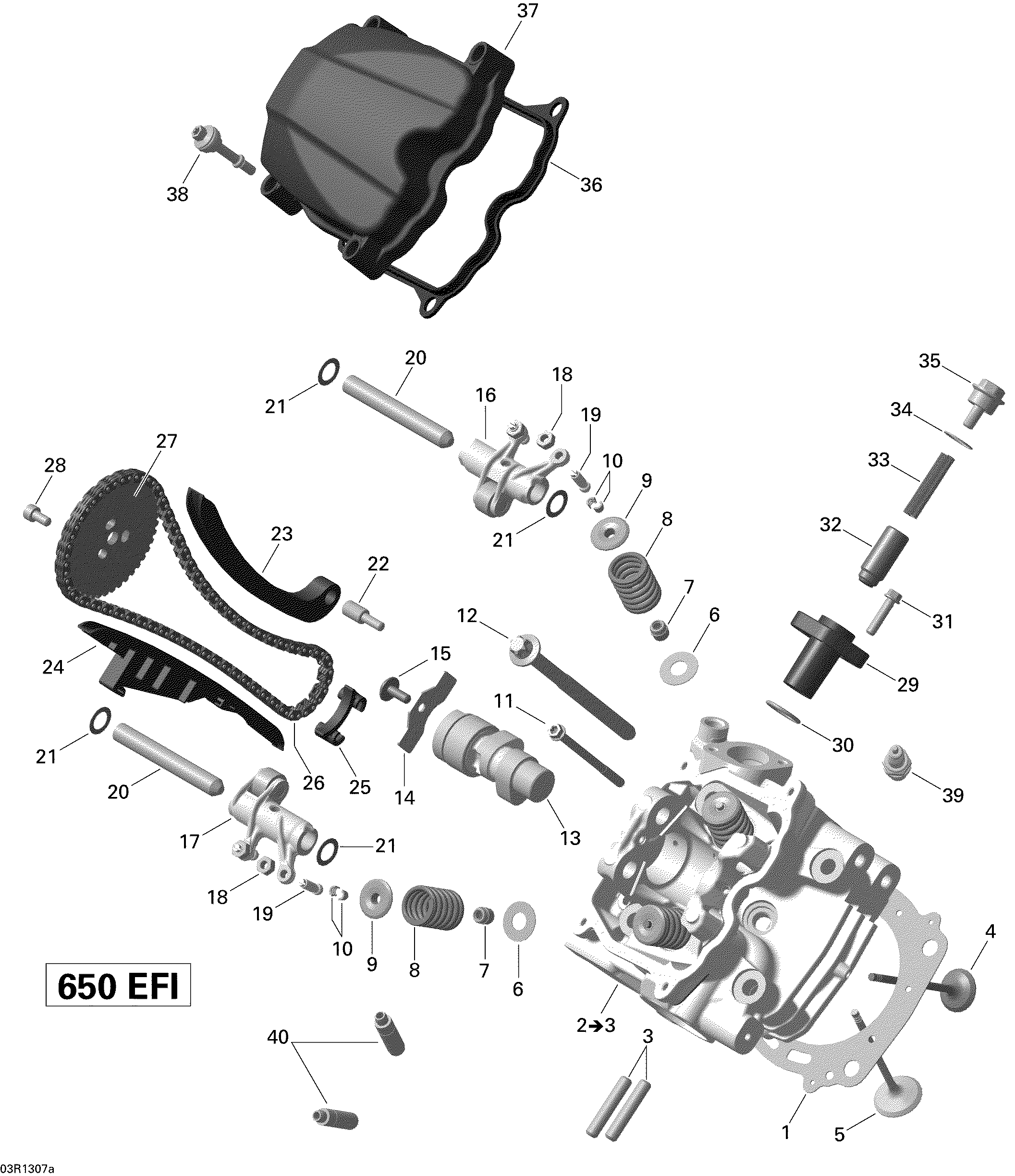 Cylinder head, front