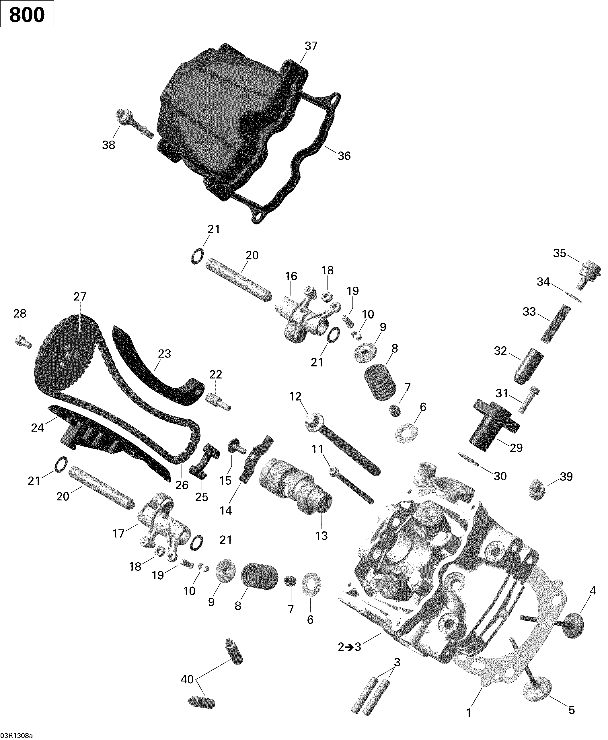 Cylinder head, front