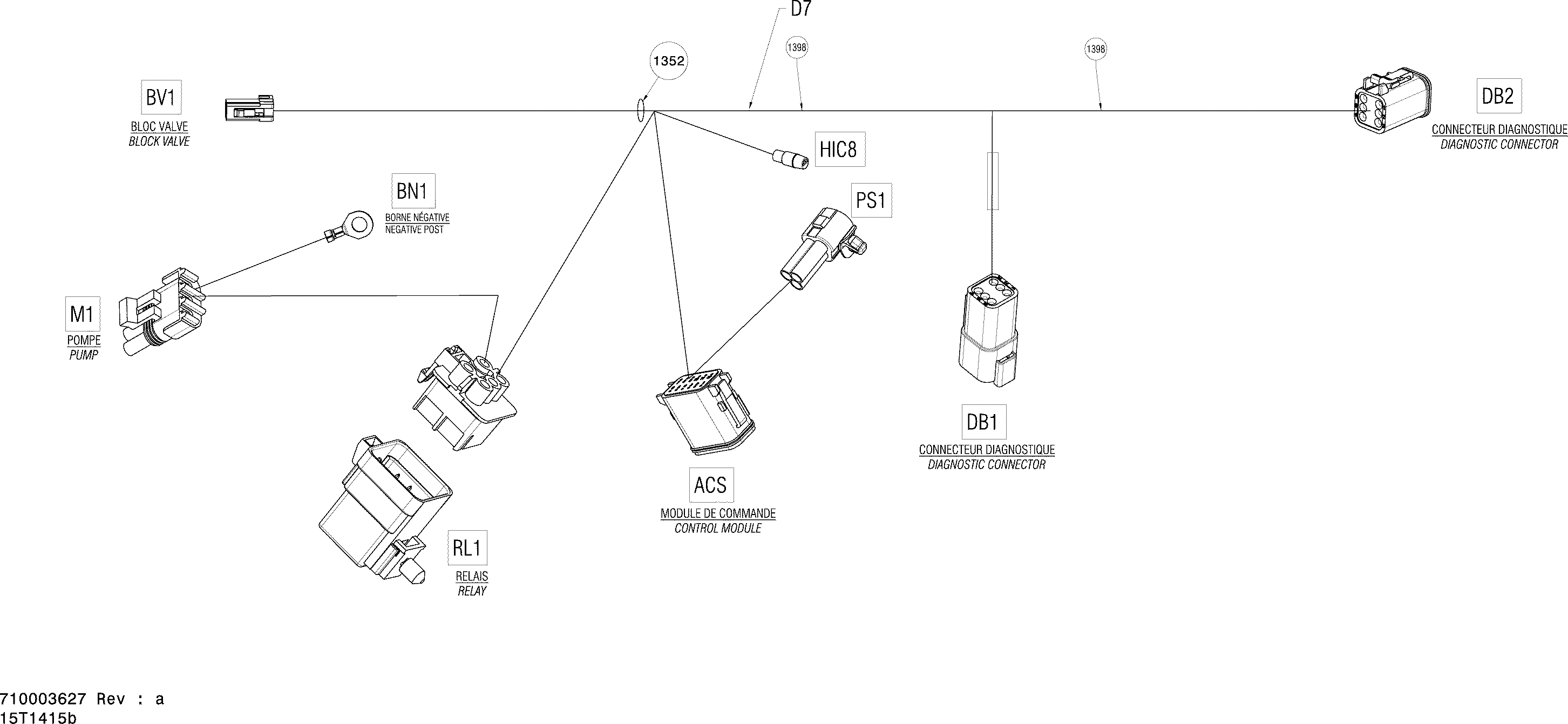 Electrical harness compressor