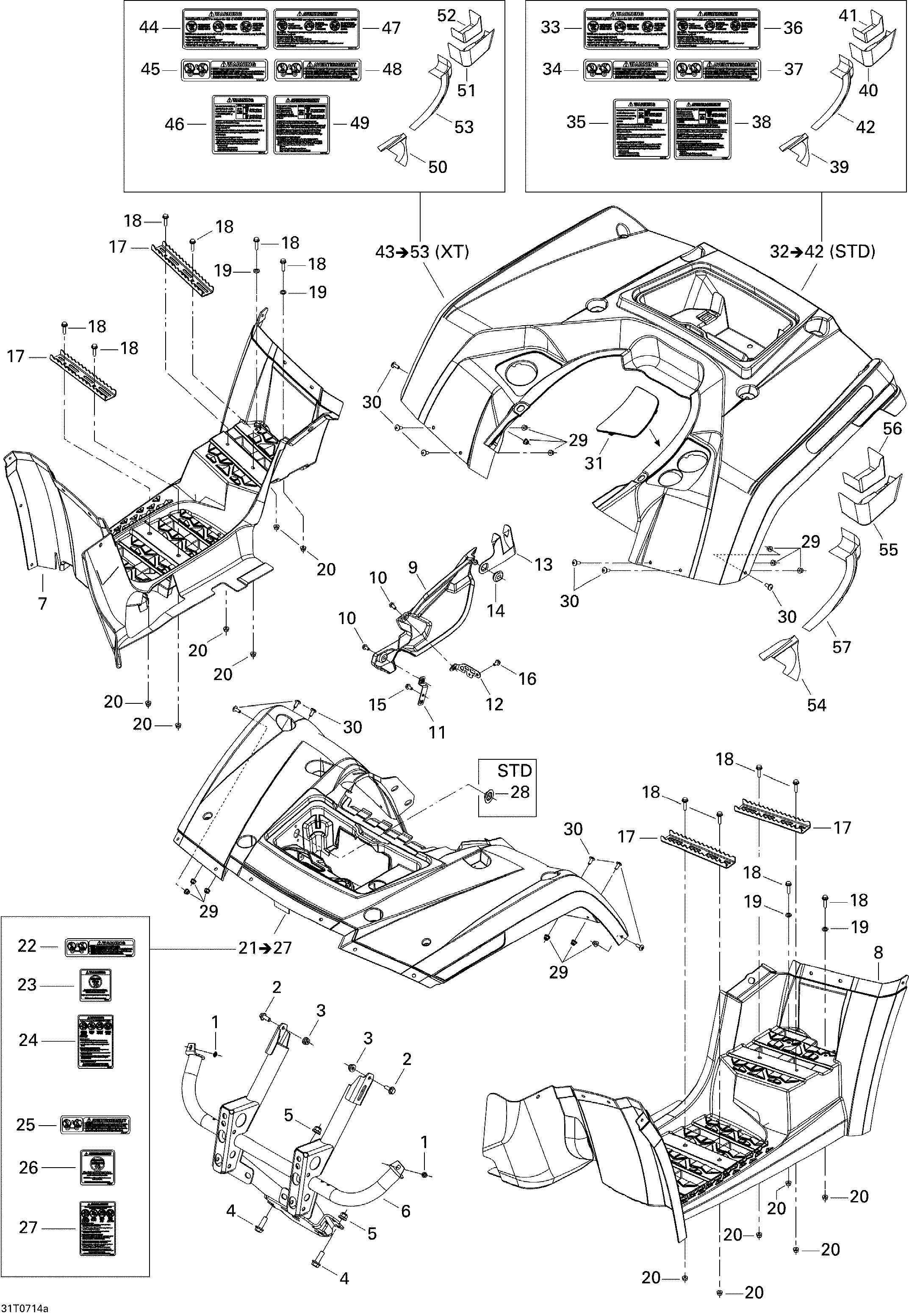 Body and accessories 1, xt