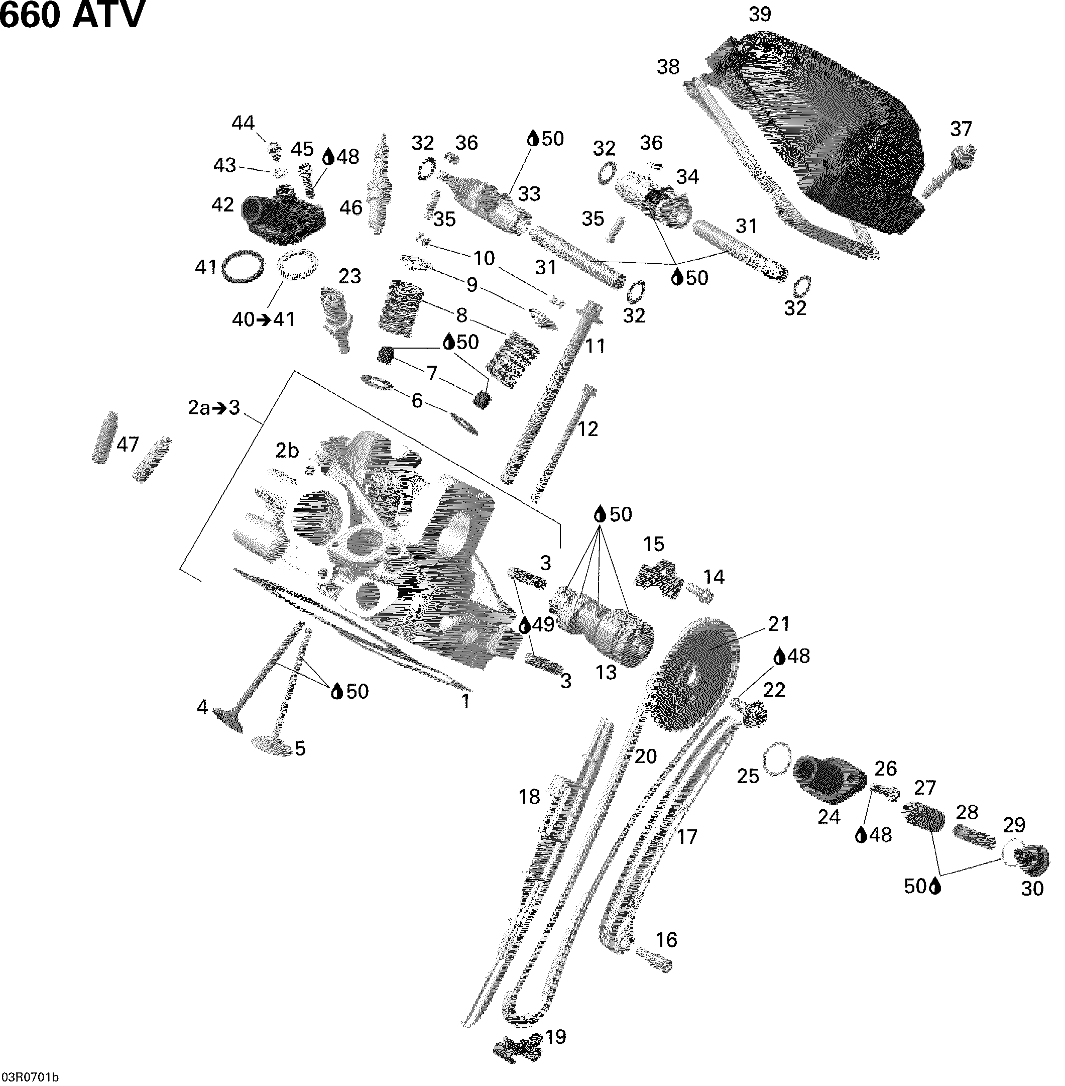 Cylinder head, rear