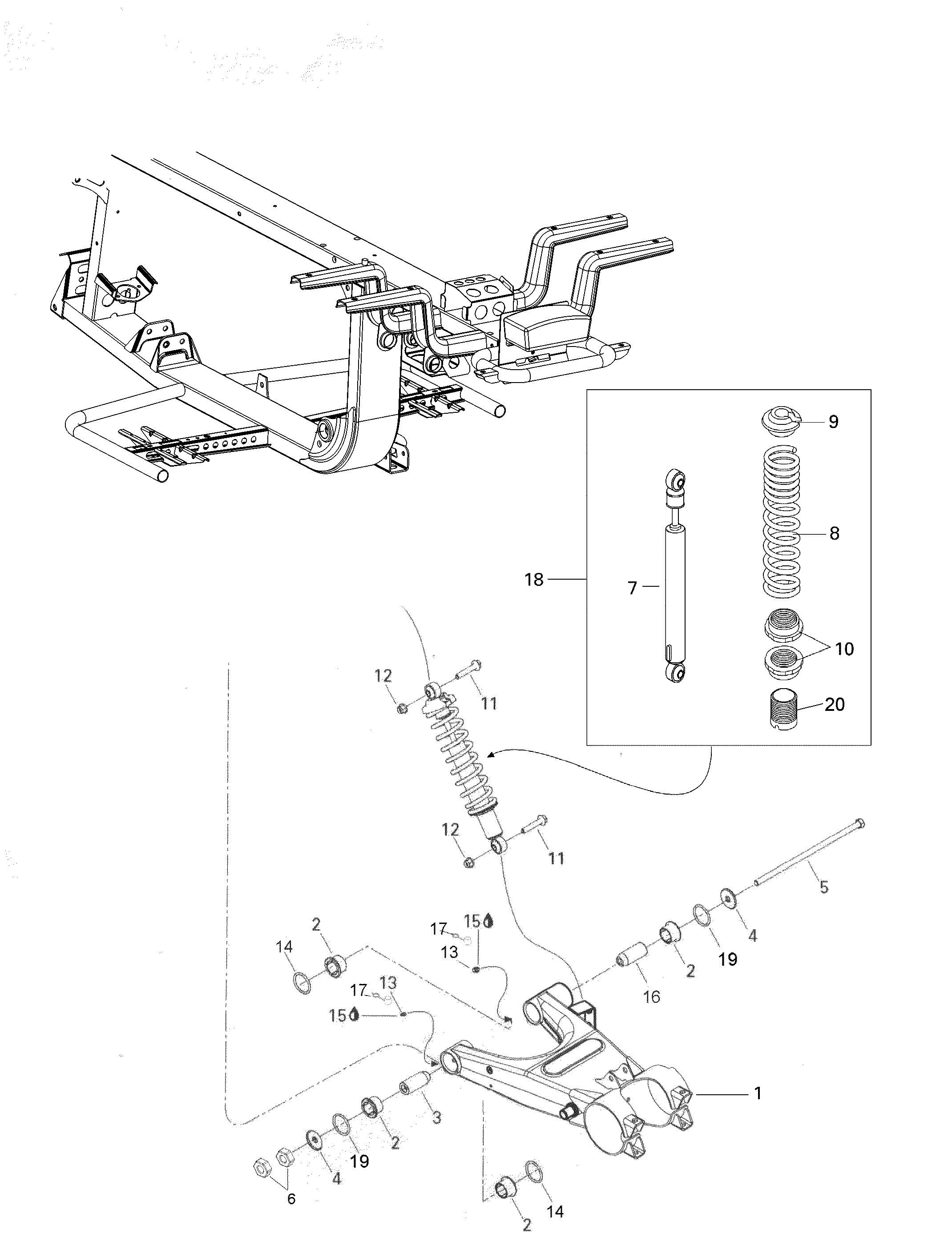 Rear suspension europe