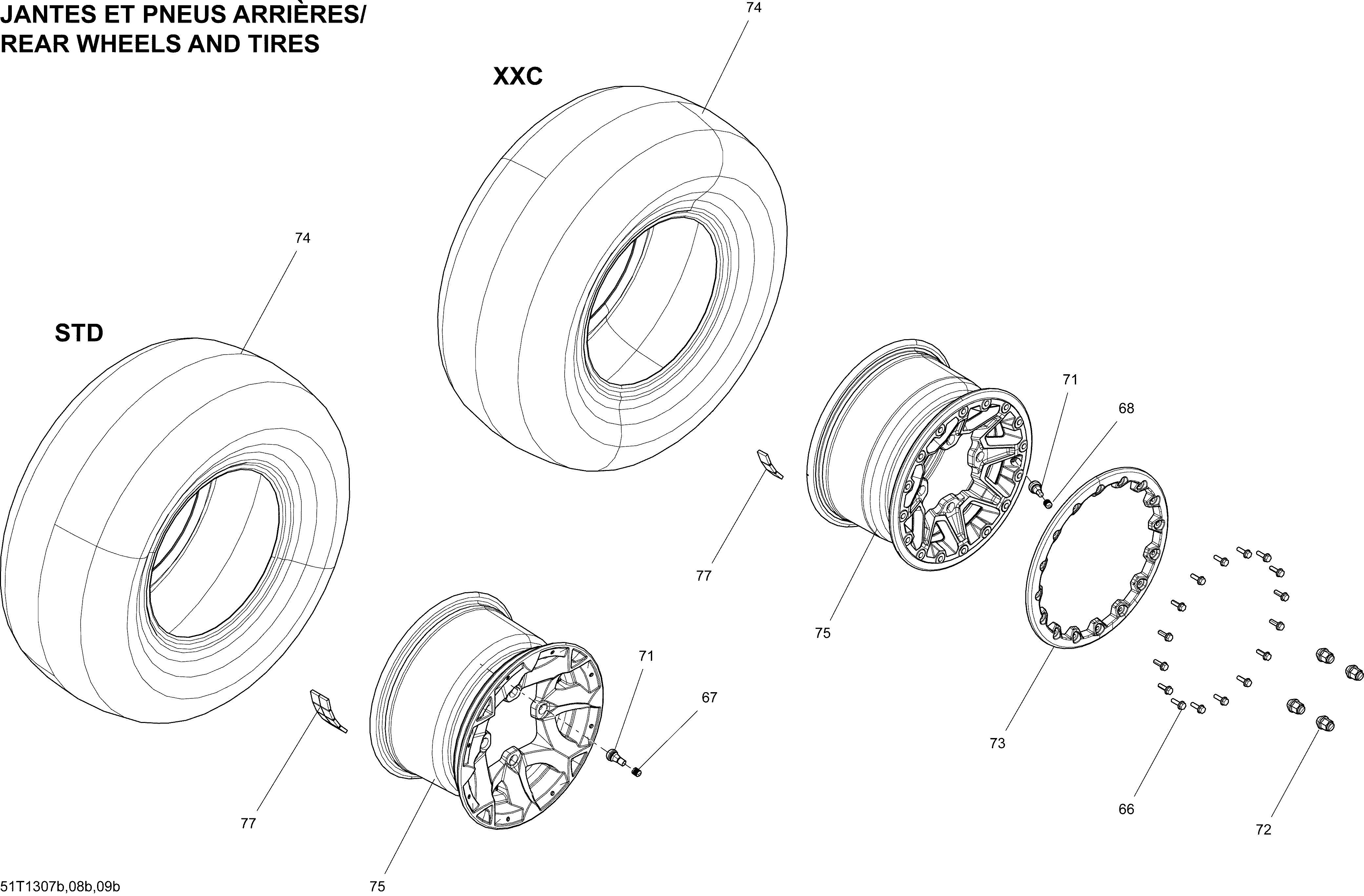 Wheels and tires rear