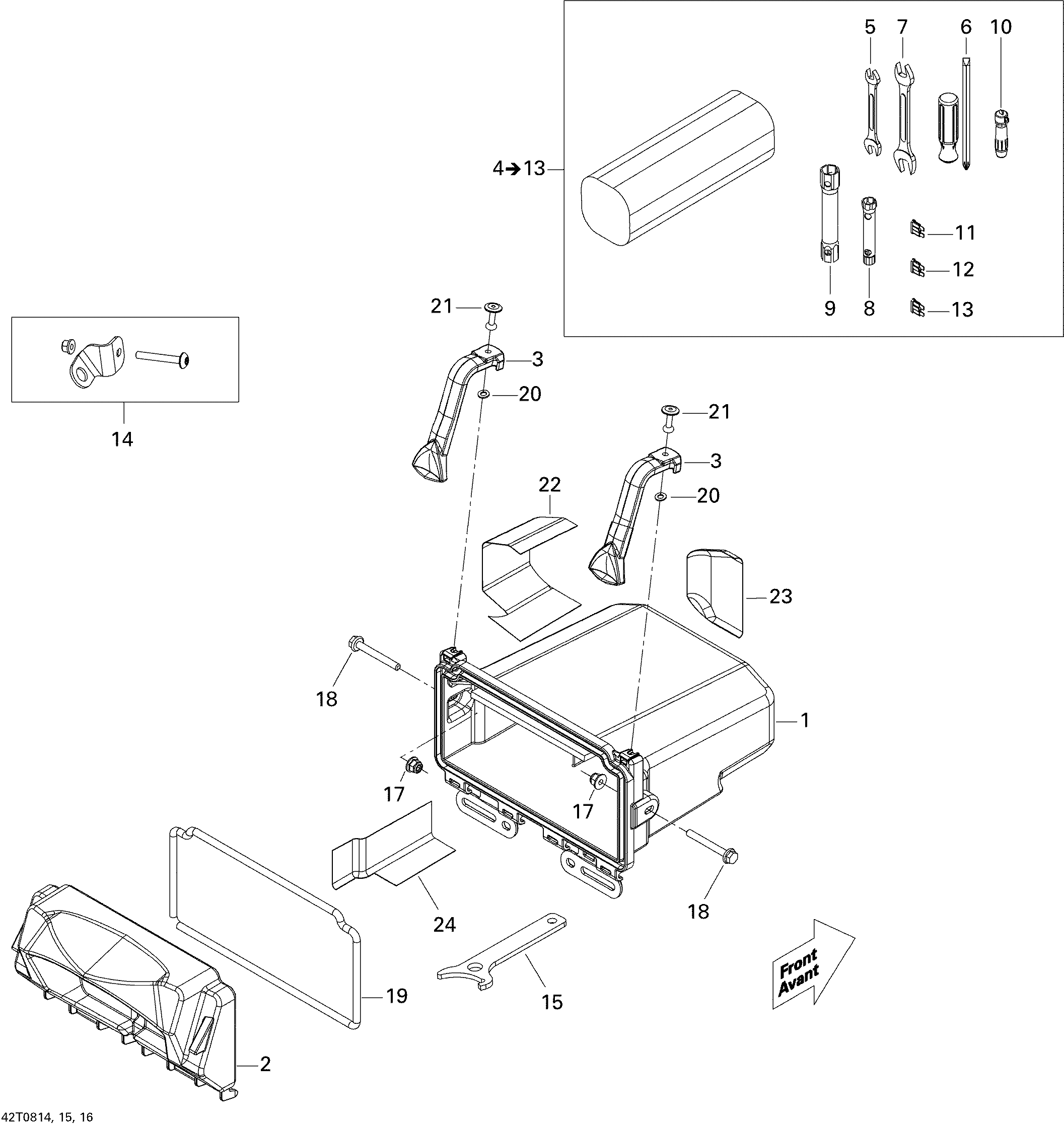 Rear cargo box