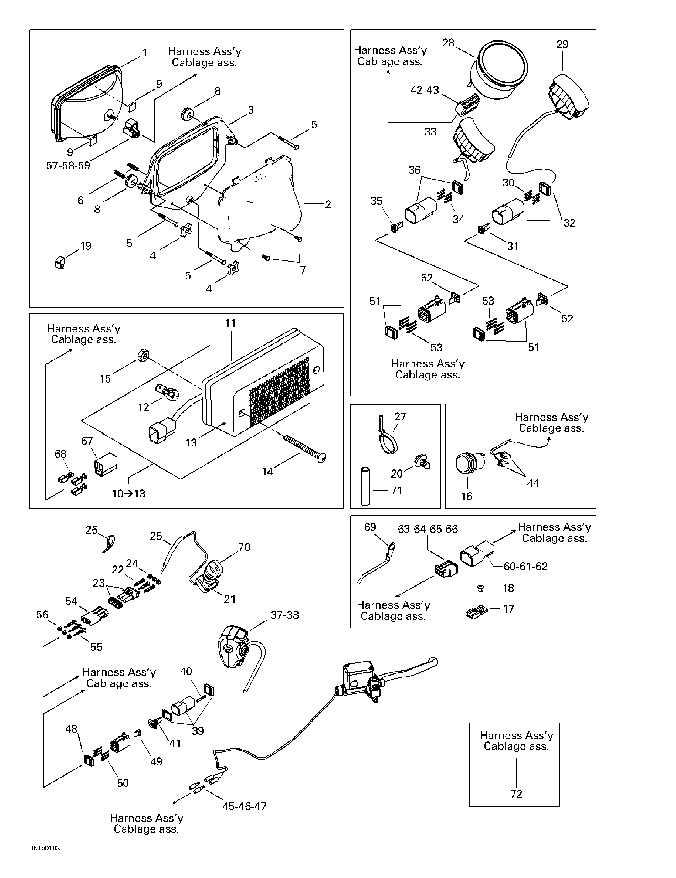 Main harness and electrical accessories