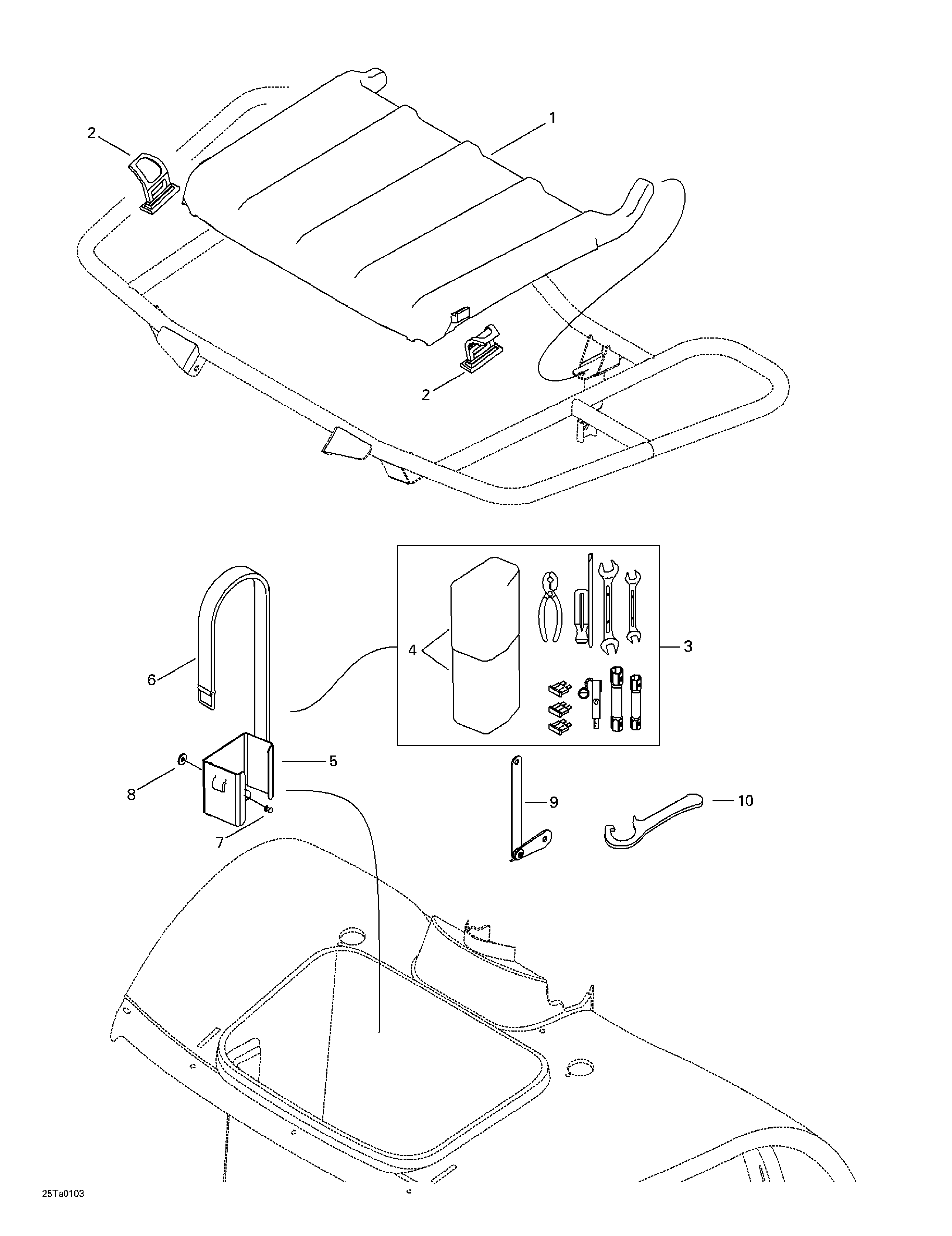 Front tray