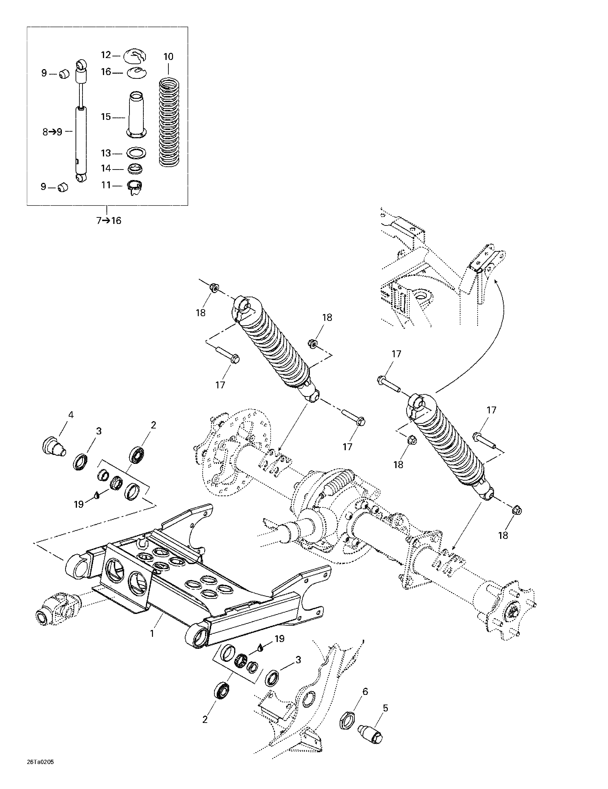 Rear suspension