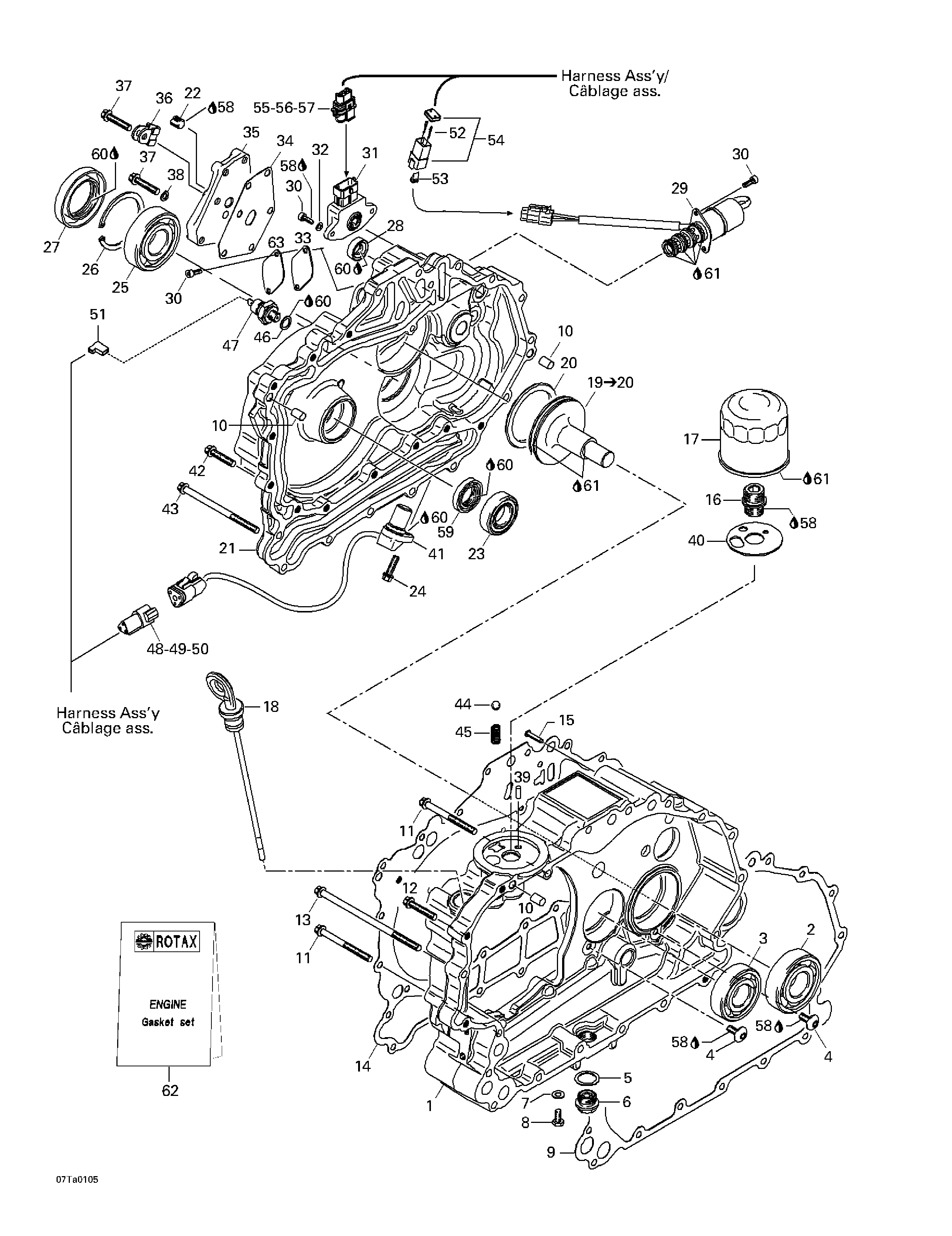 Clutch housing and cover