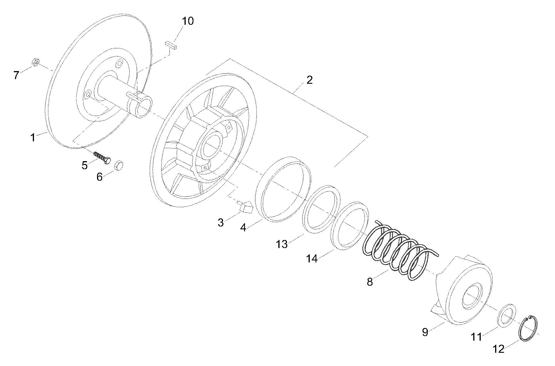 Ведомый вариатор brp