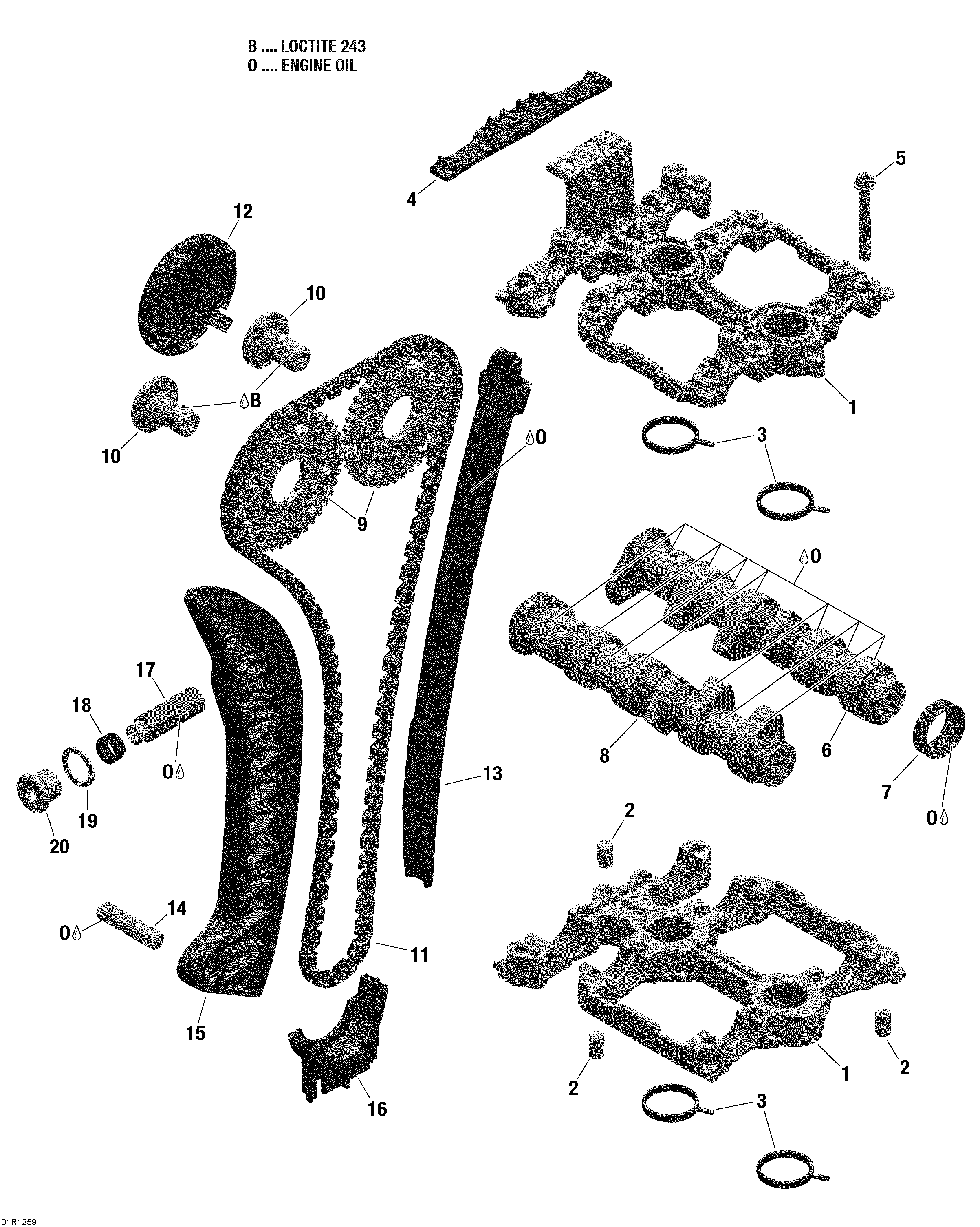 Camshafts and timing chain