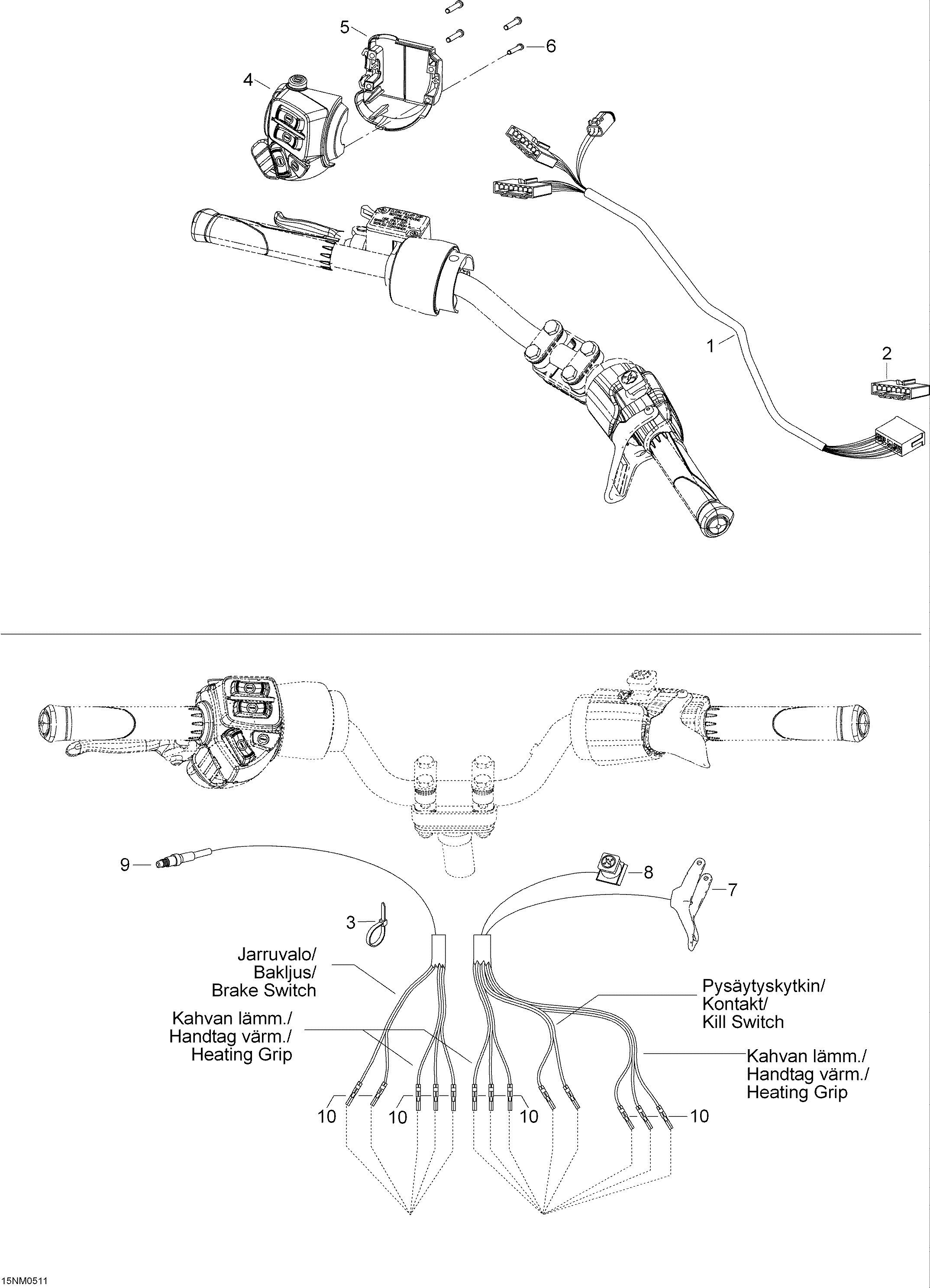 Steering harness