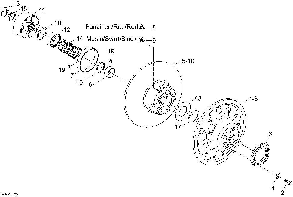 Driven pulley