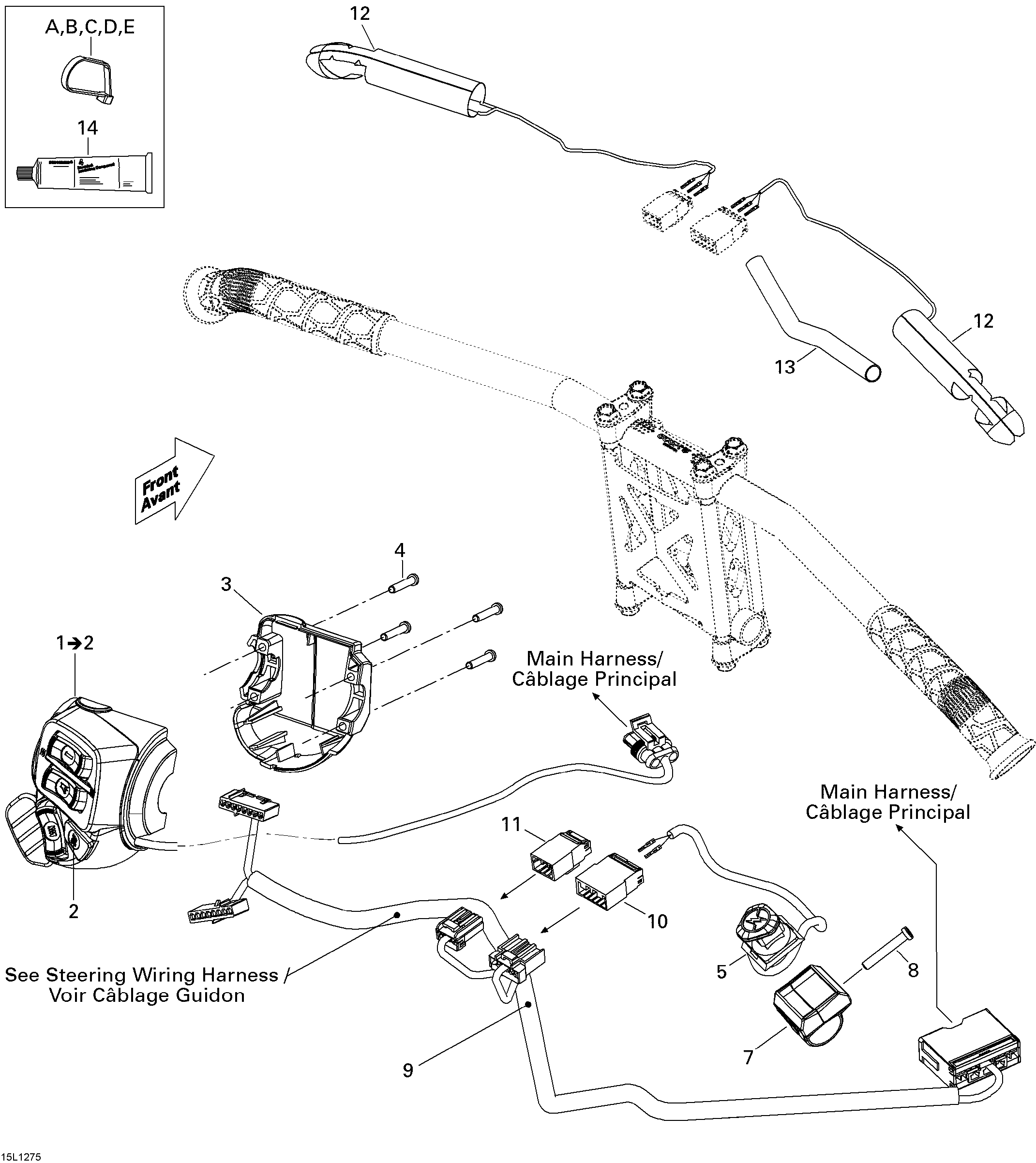 Steering wiring harness