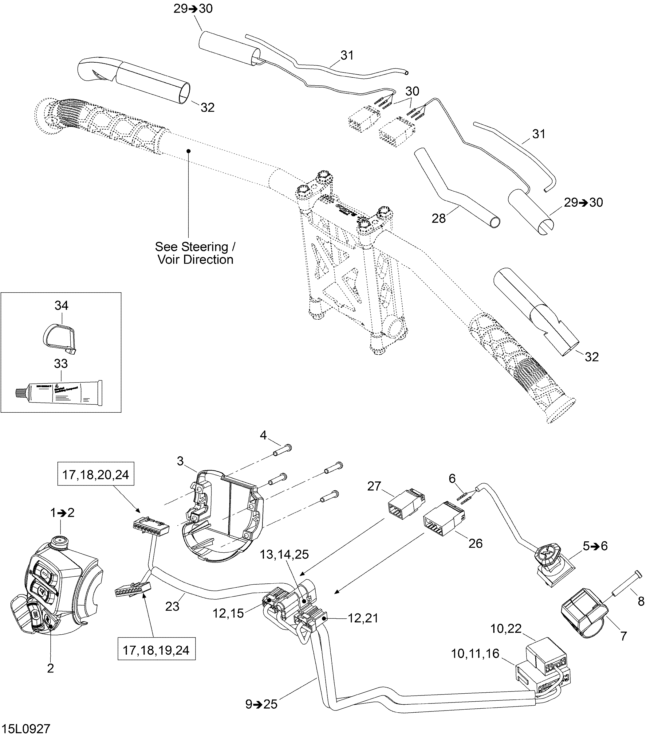 Steering wiring harness