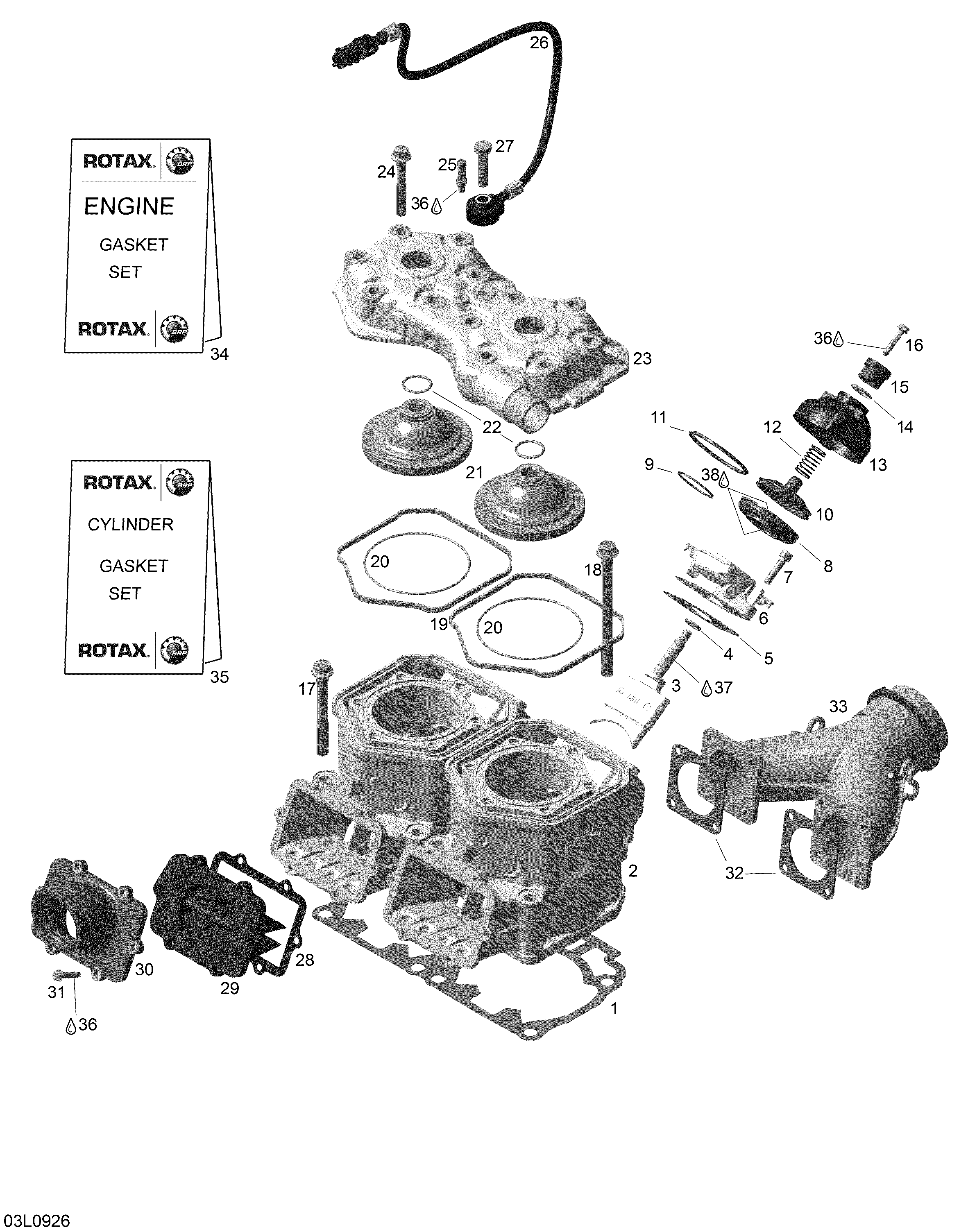 Cylinder and reed valve