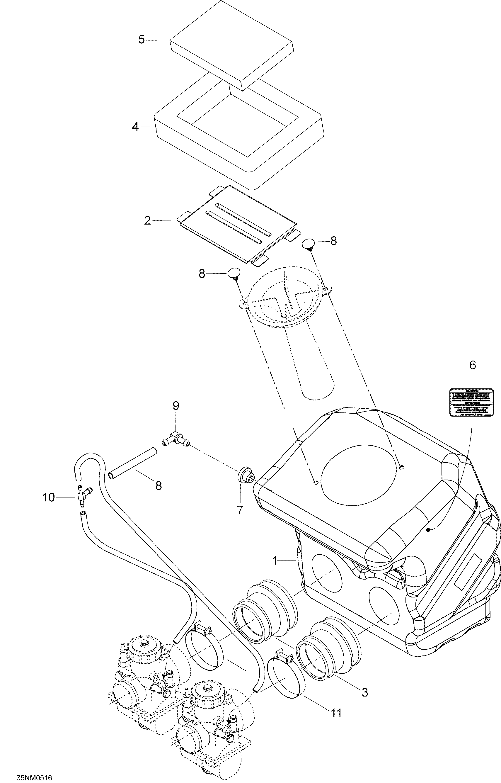 Air silencer, 400, 400e