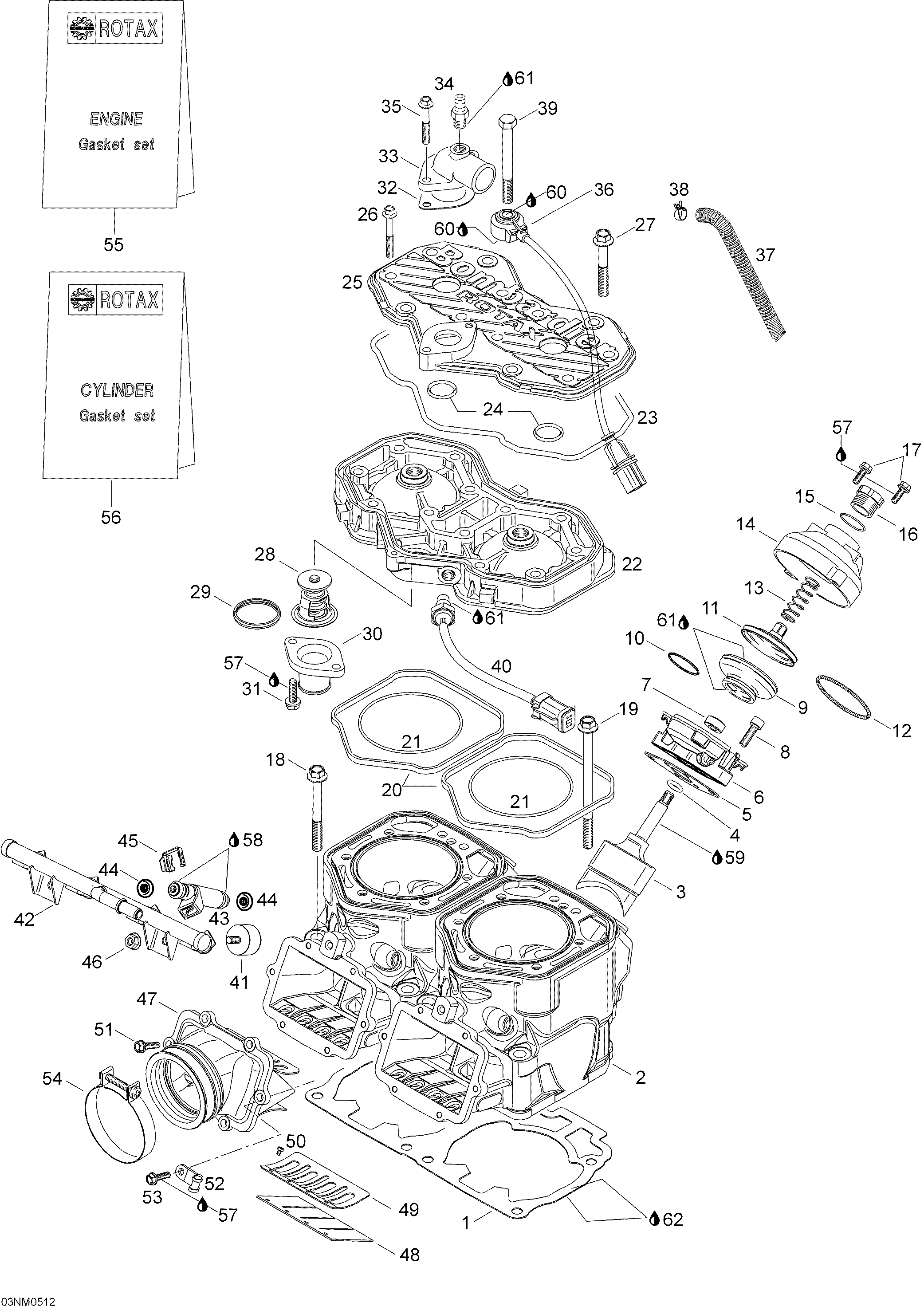 Cylinder and cylinder head