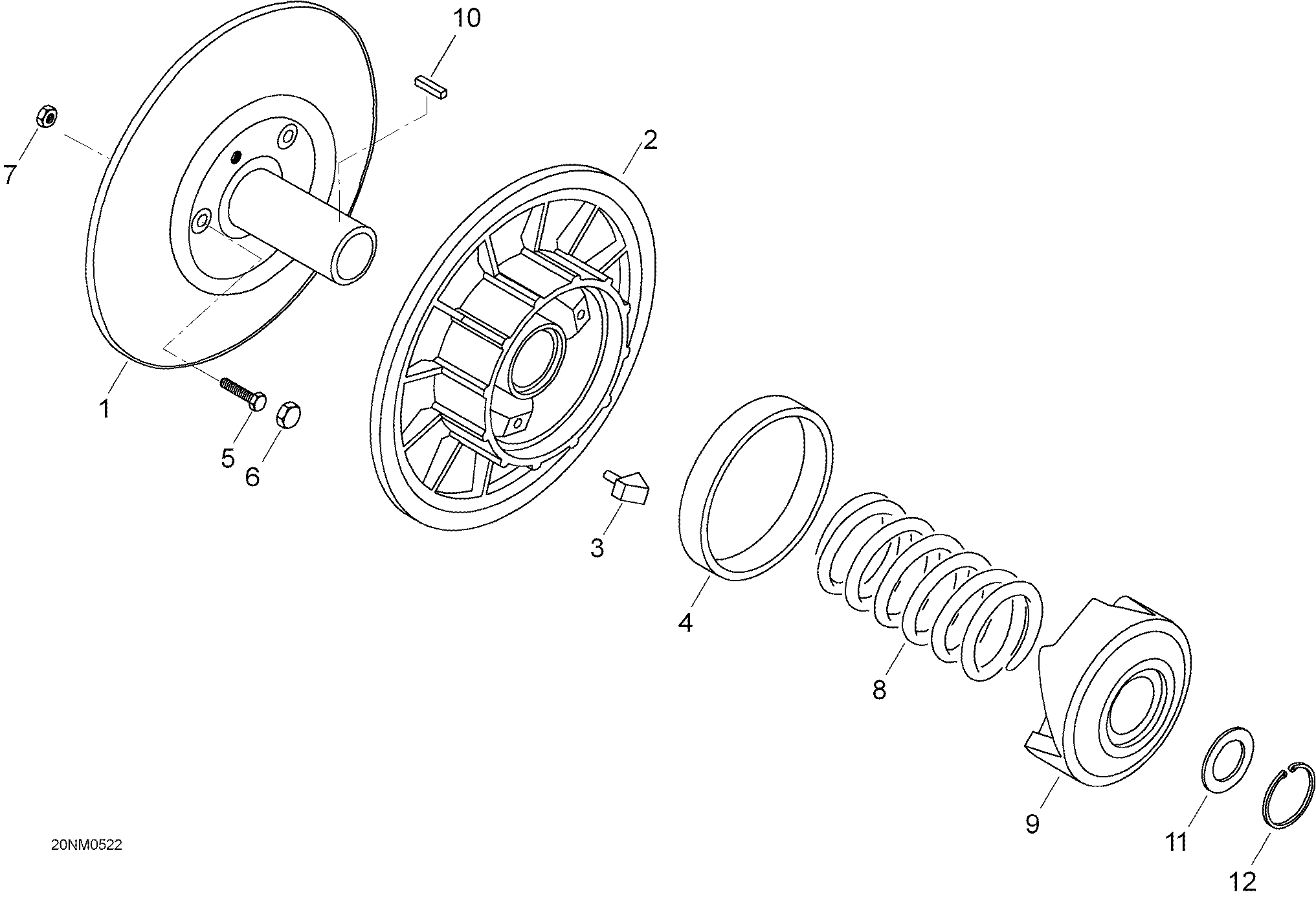 Driven pulley