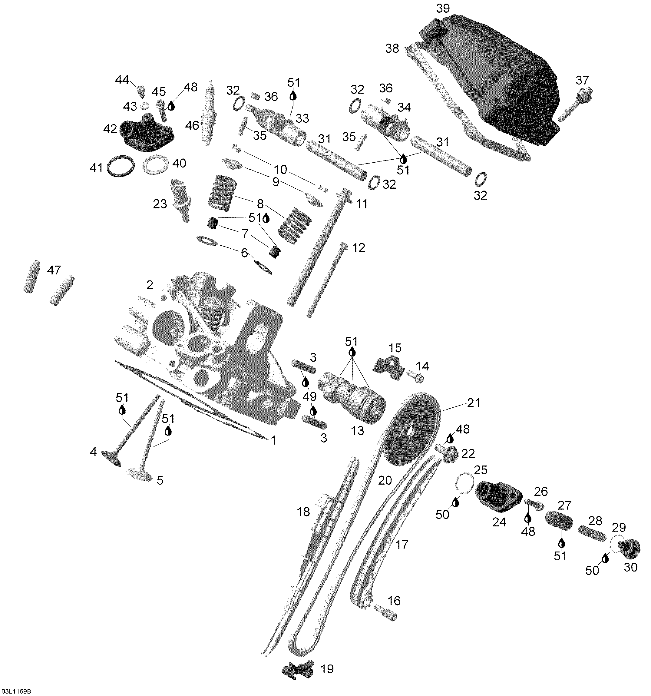 Cylinder head rear