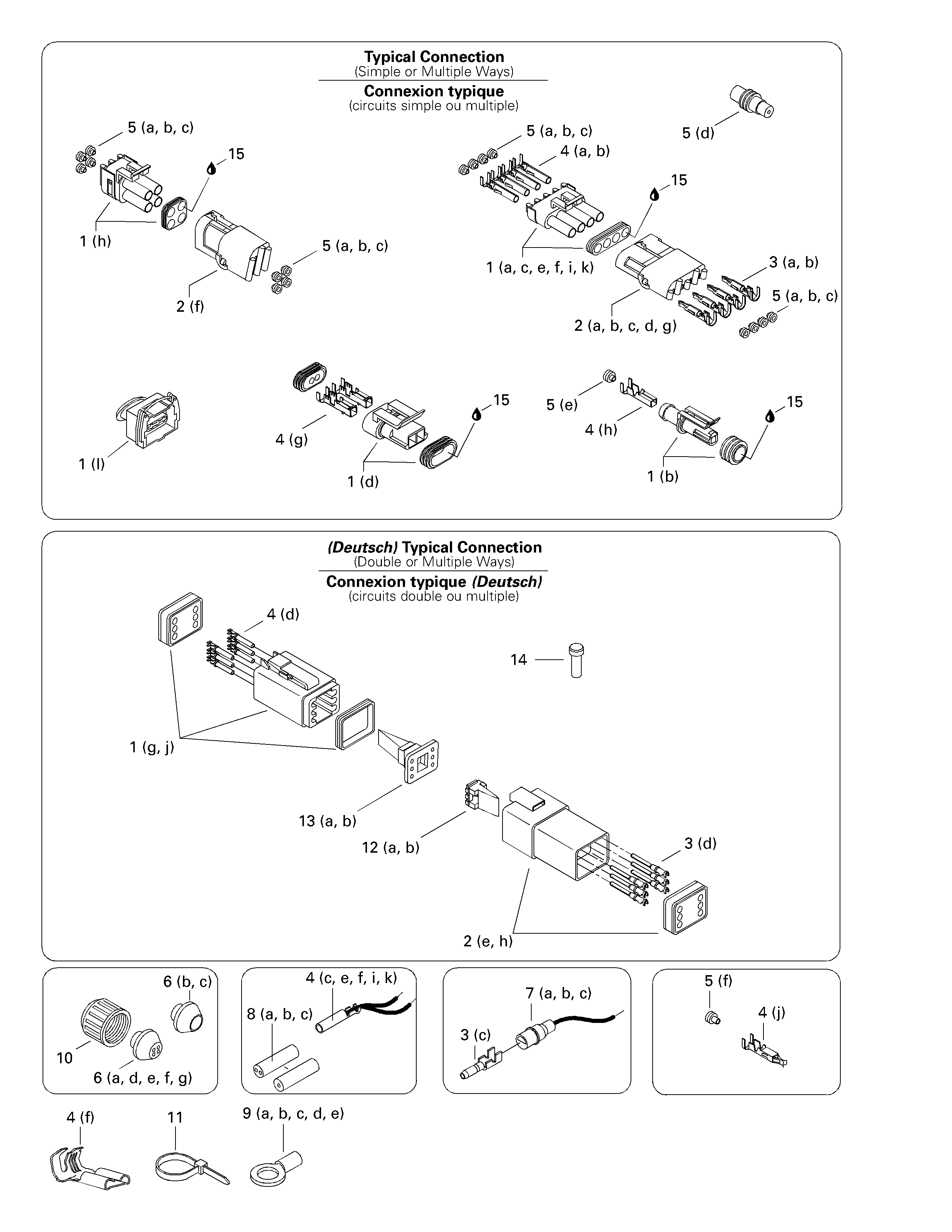 Typical electrical connections