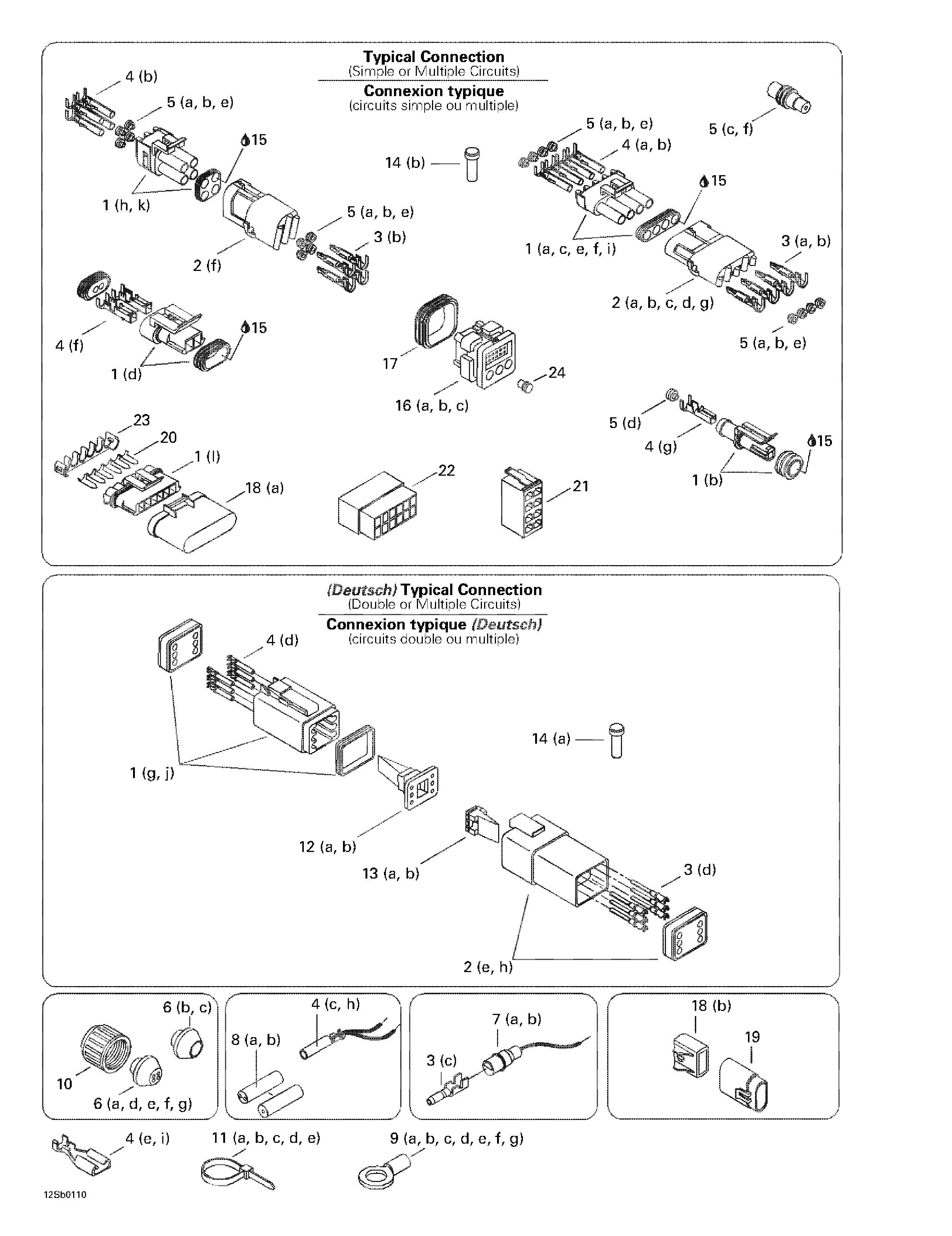 Typical electrical connections