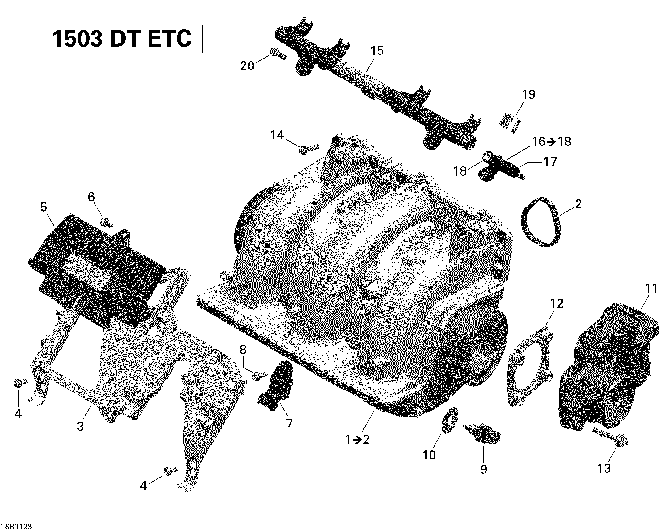 Air intake manifold and throttle body