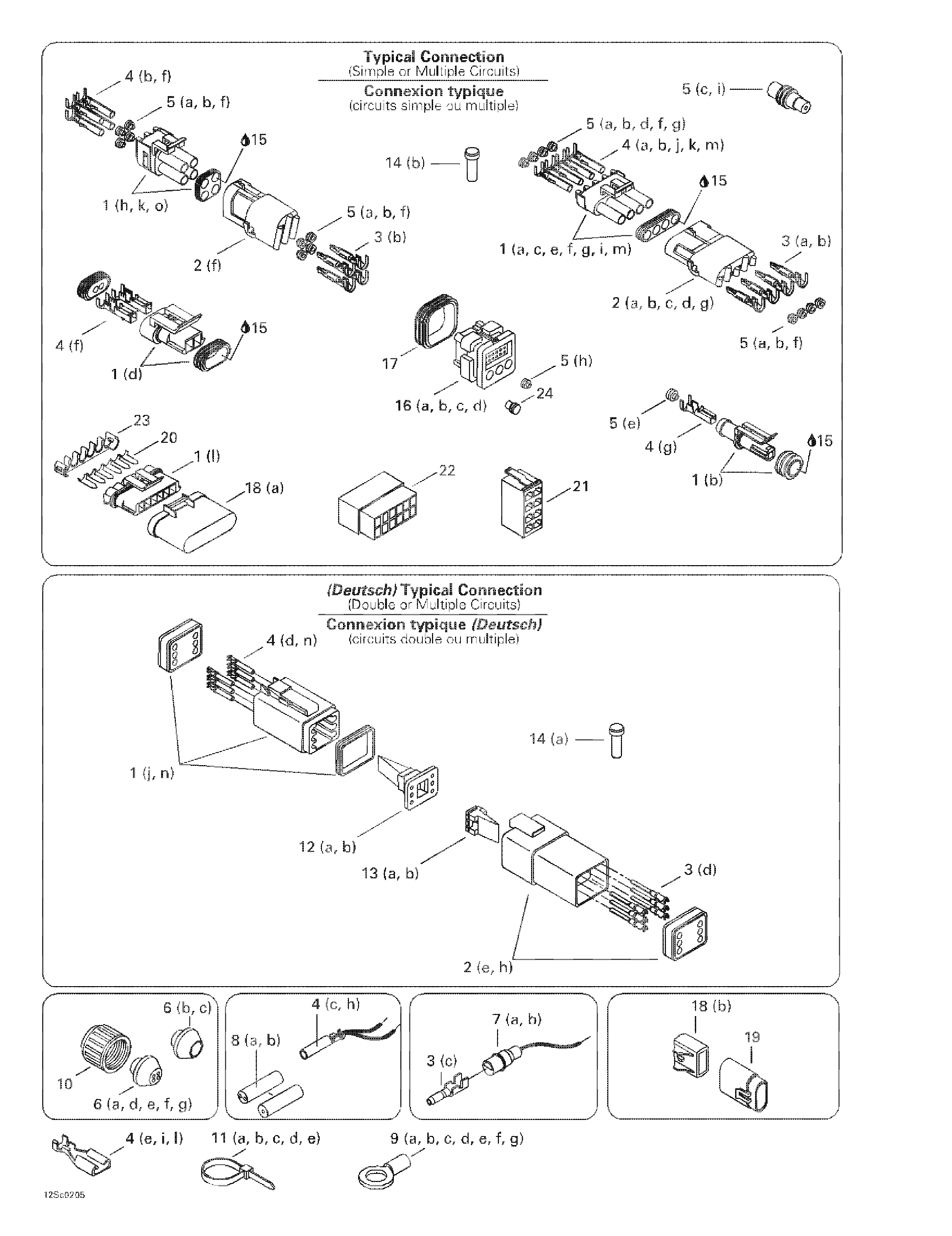 Typical electrical connections