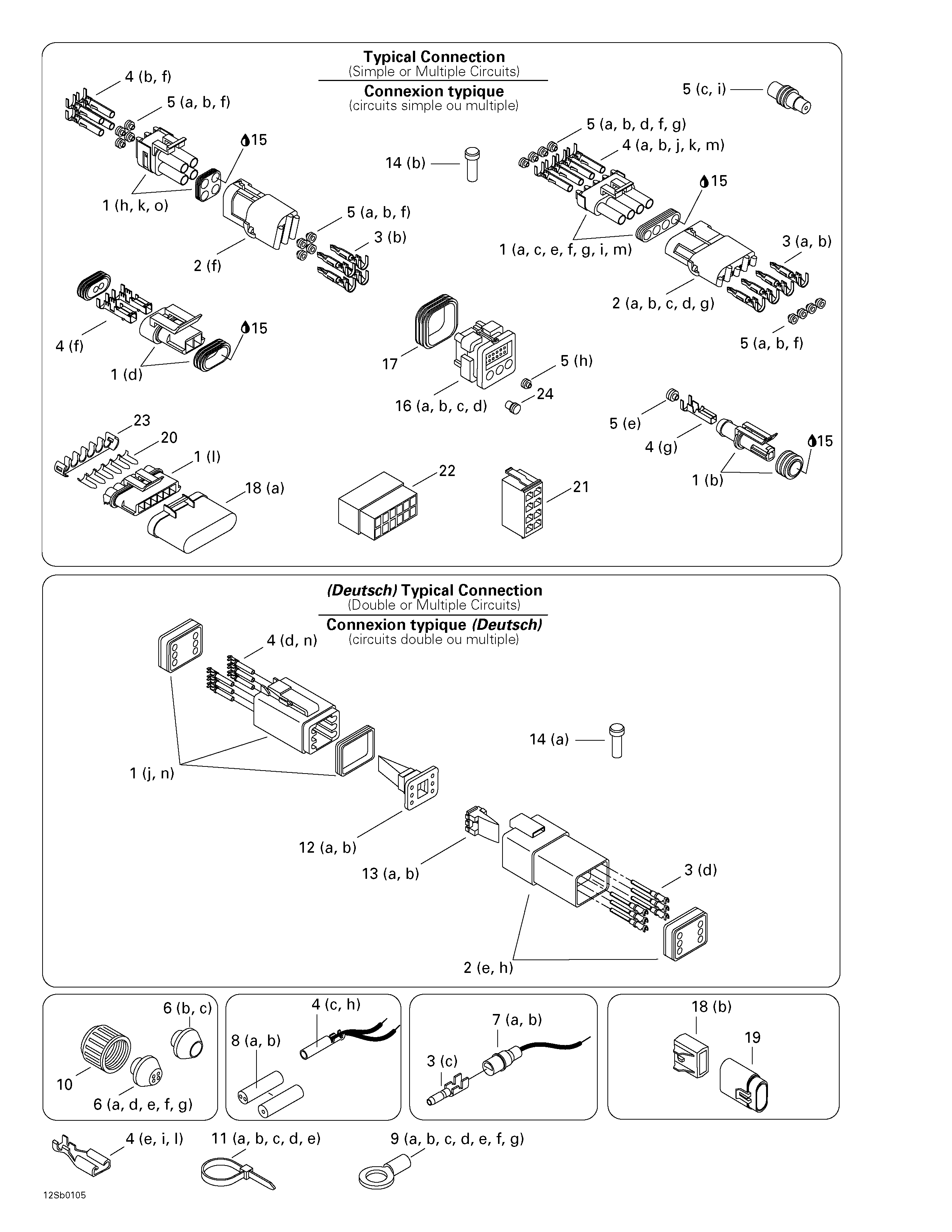 Typical electrical connections