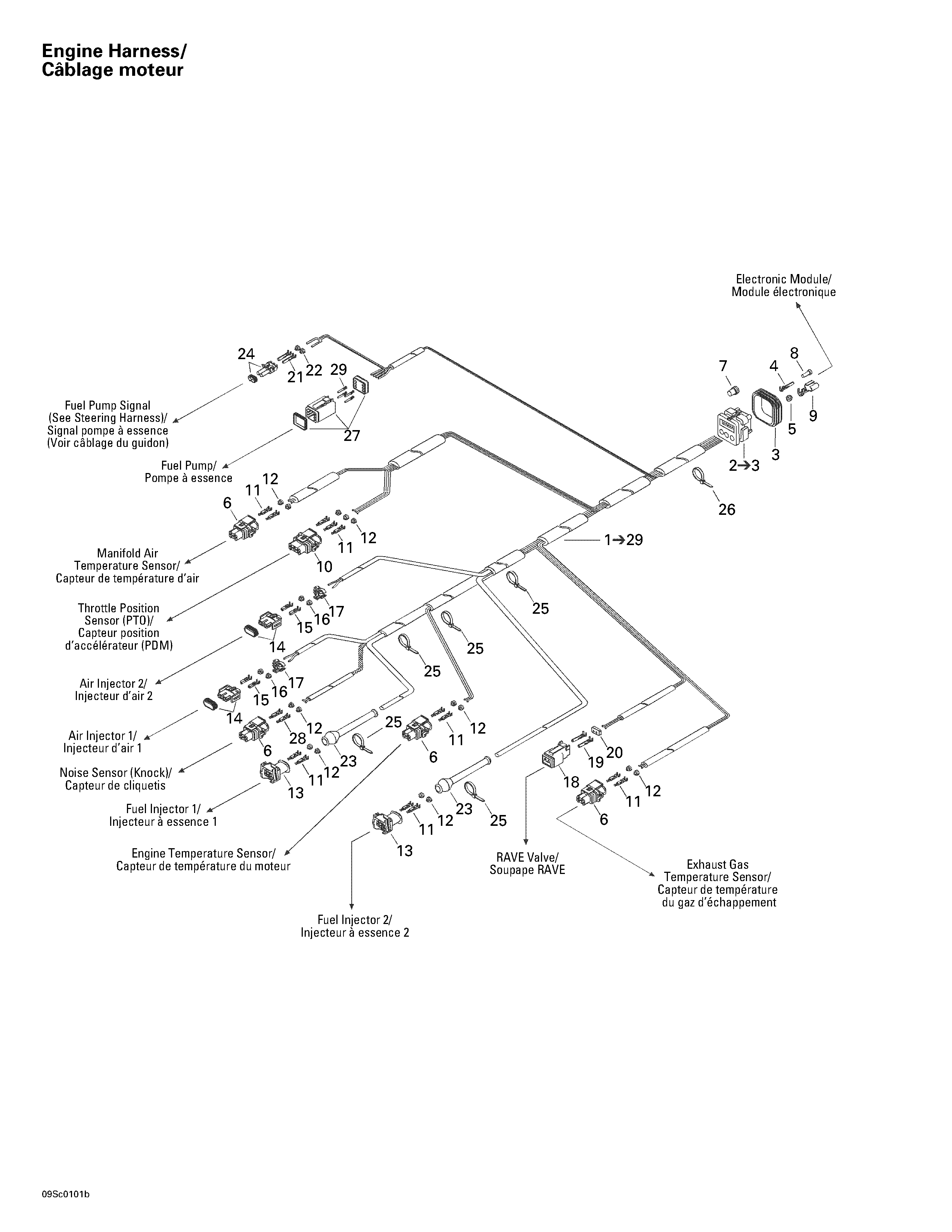 Engine harness