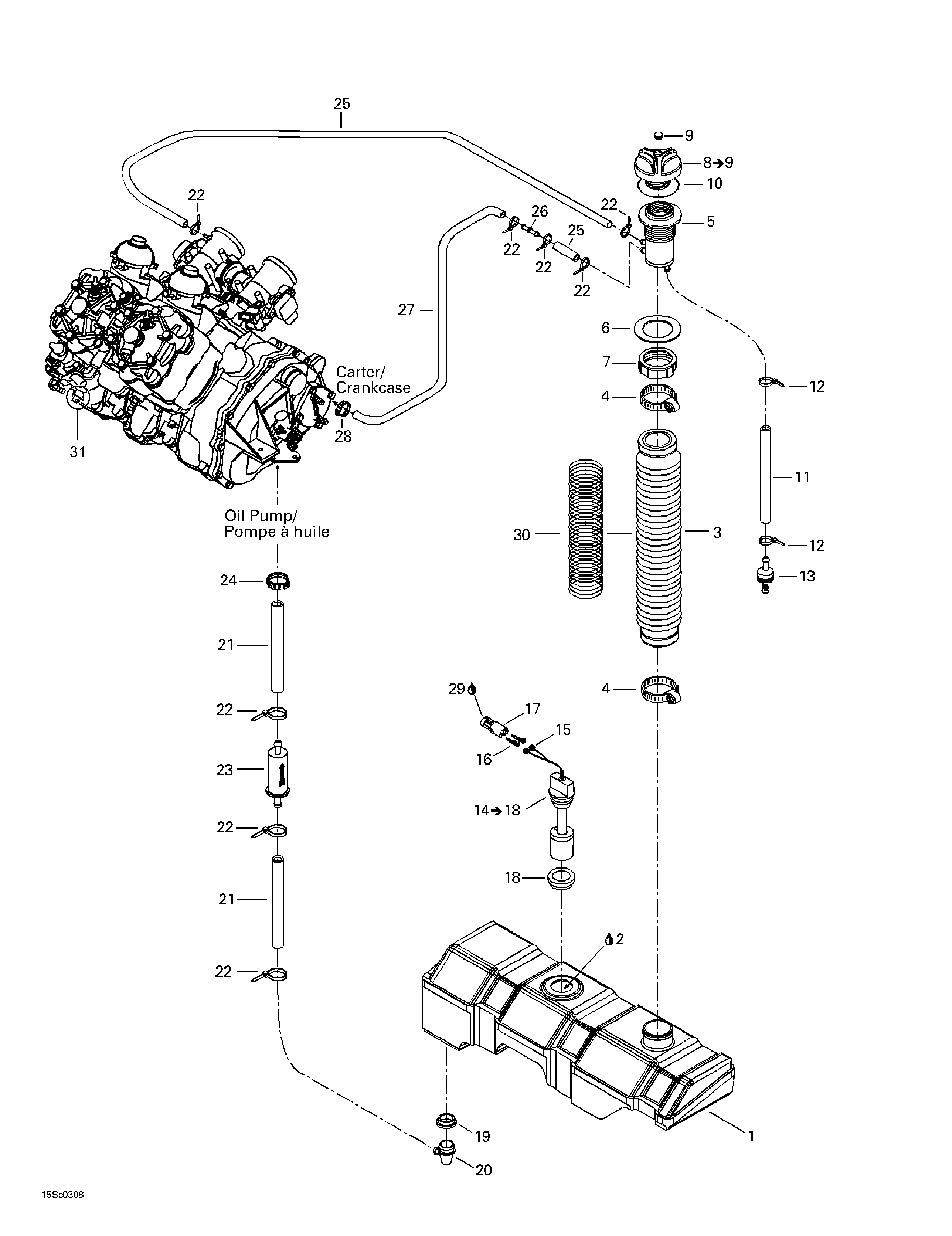 Oil injection system