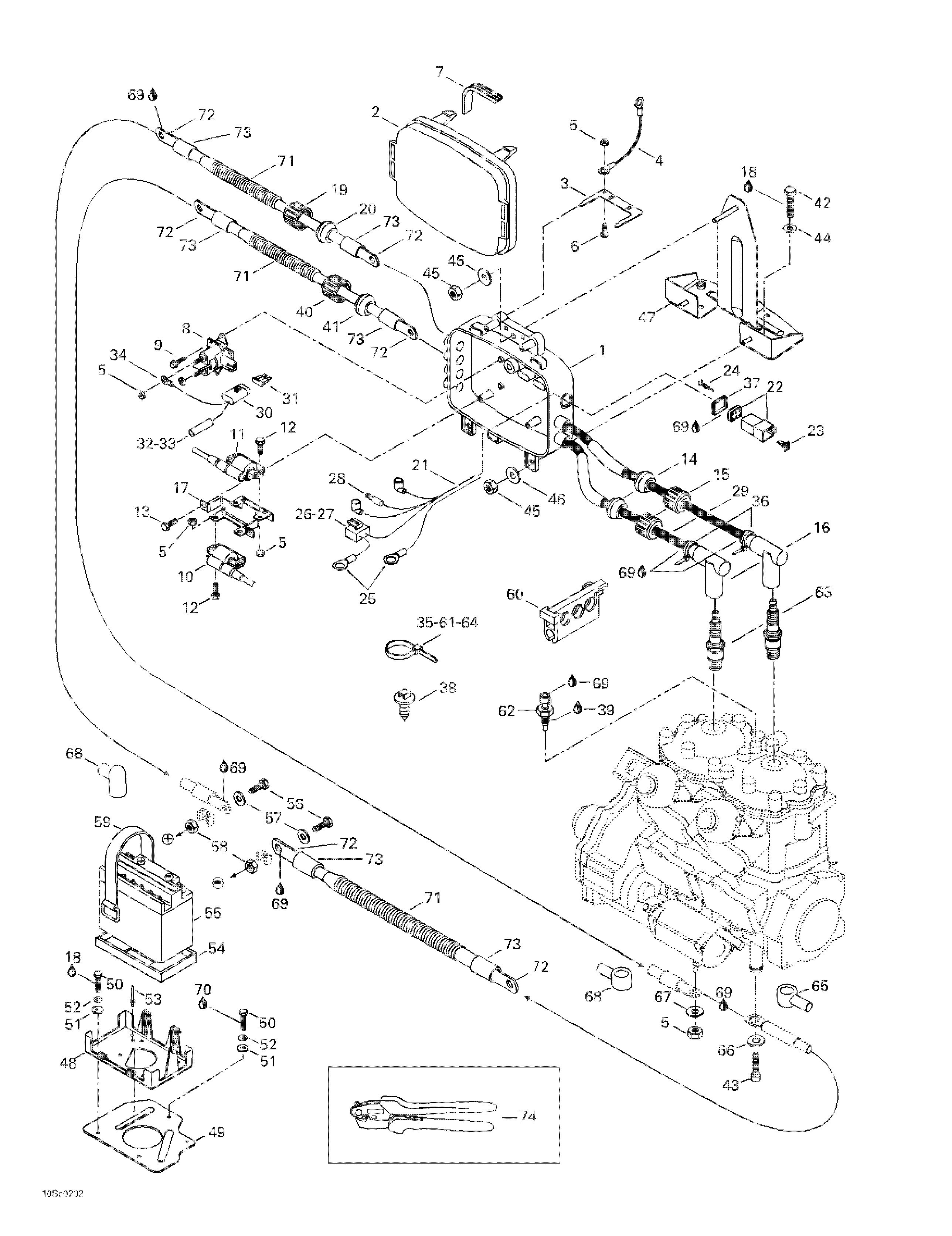 Electrical box and battery