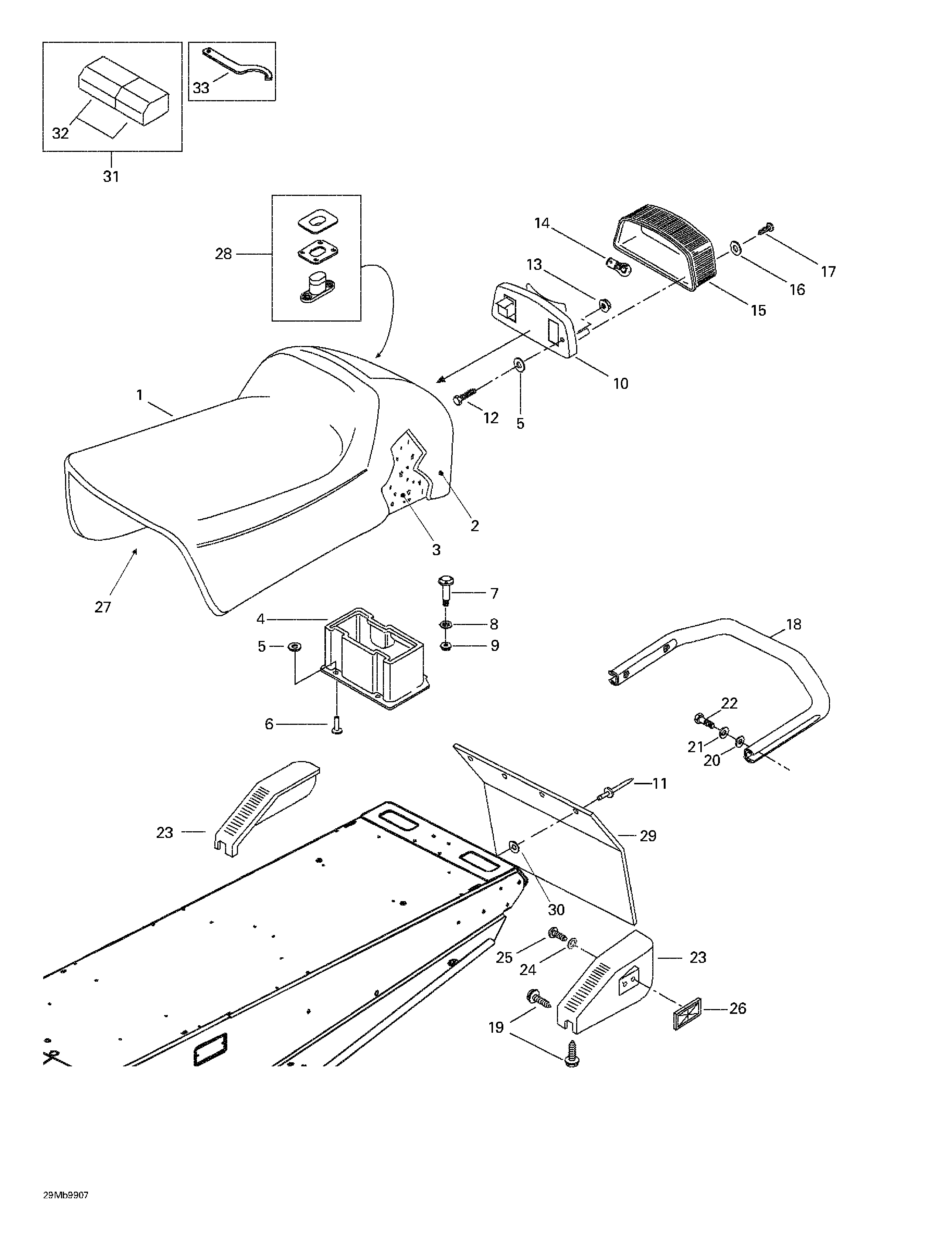 Seat and accessories