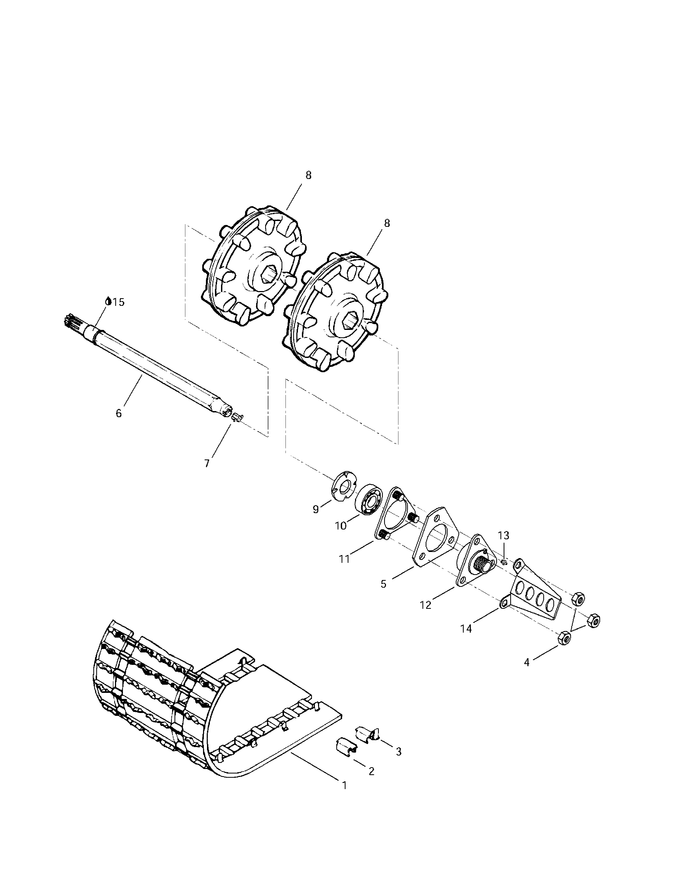 Drive axle and track