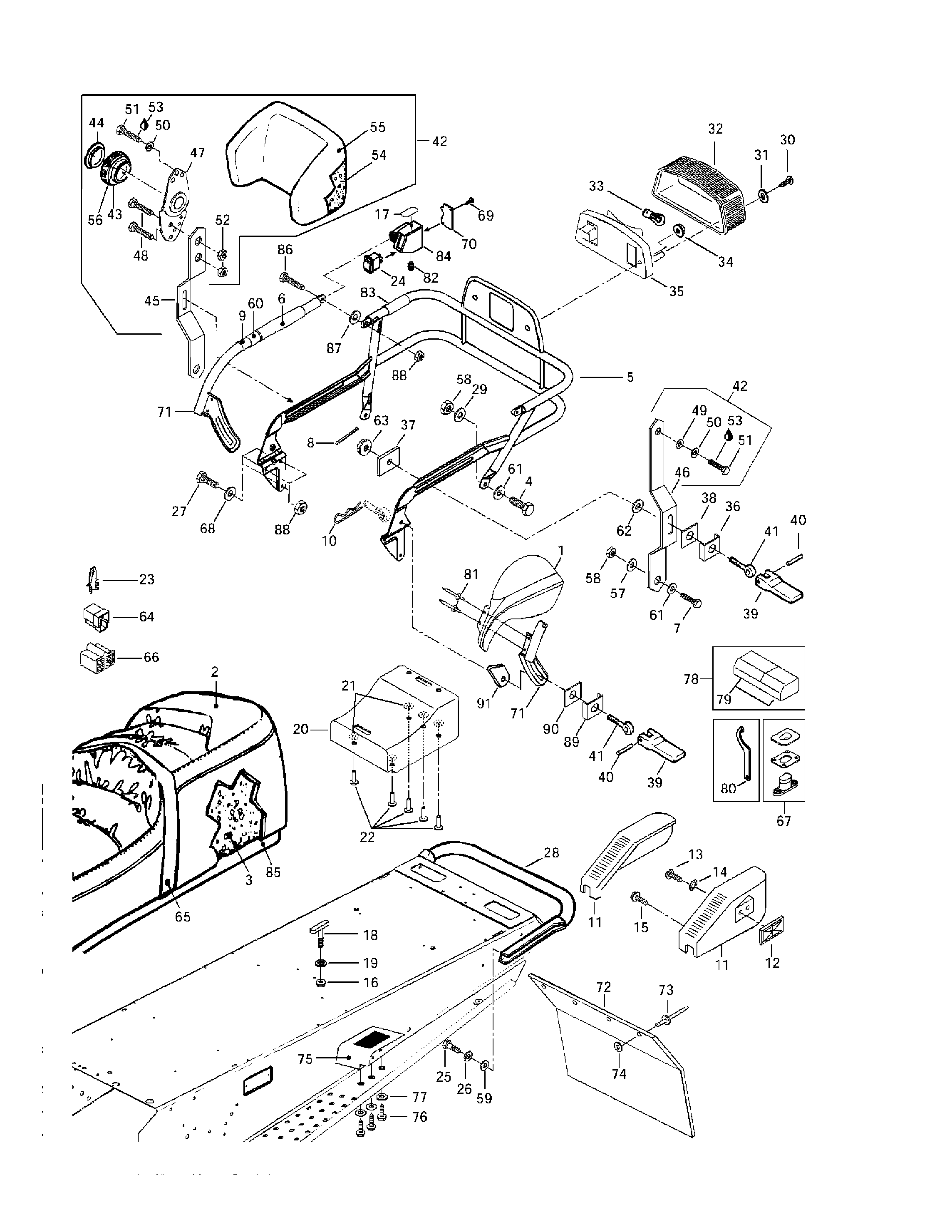 Seat and accessories