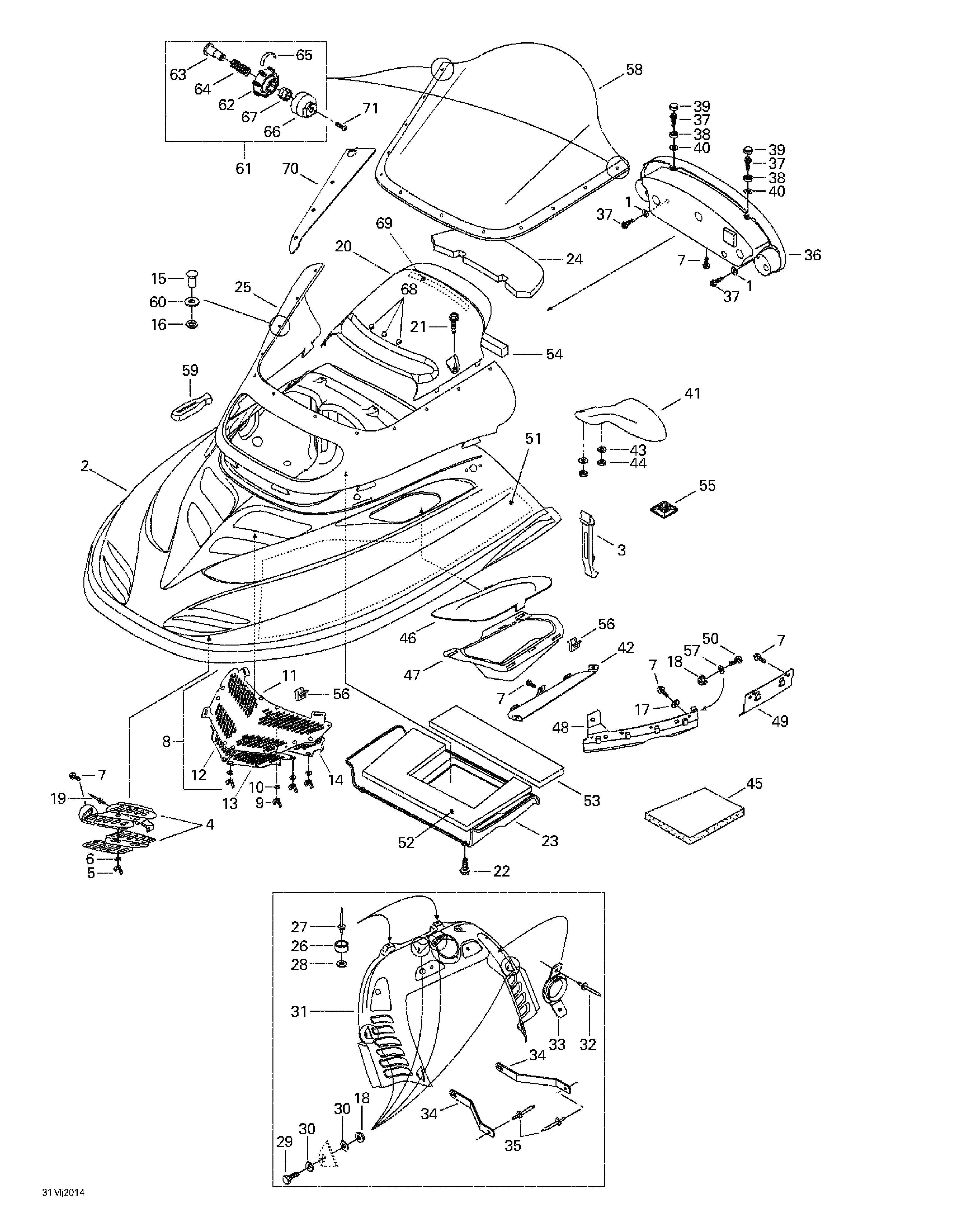 Cab, console