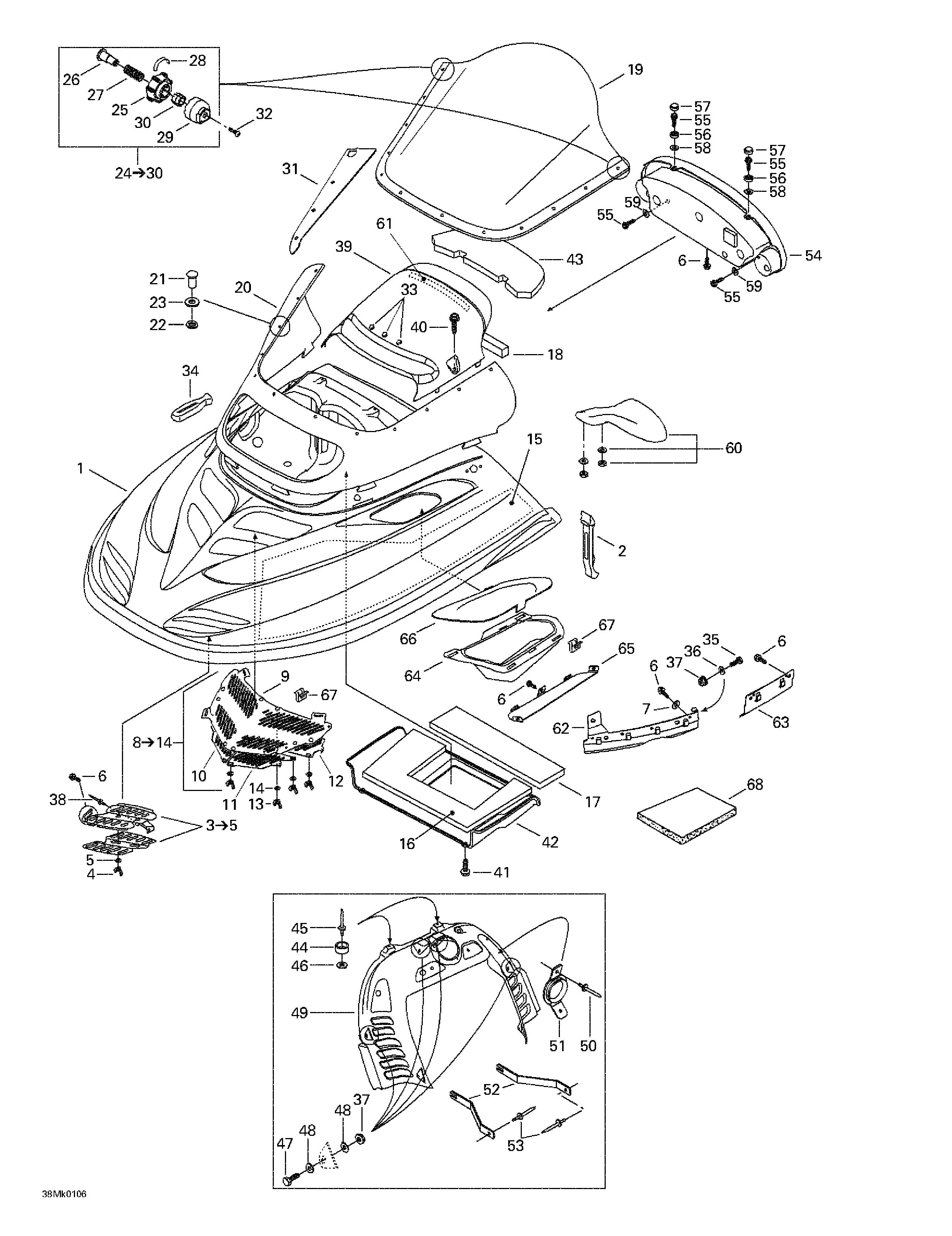 Cab, console