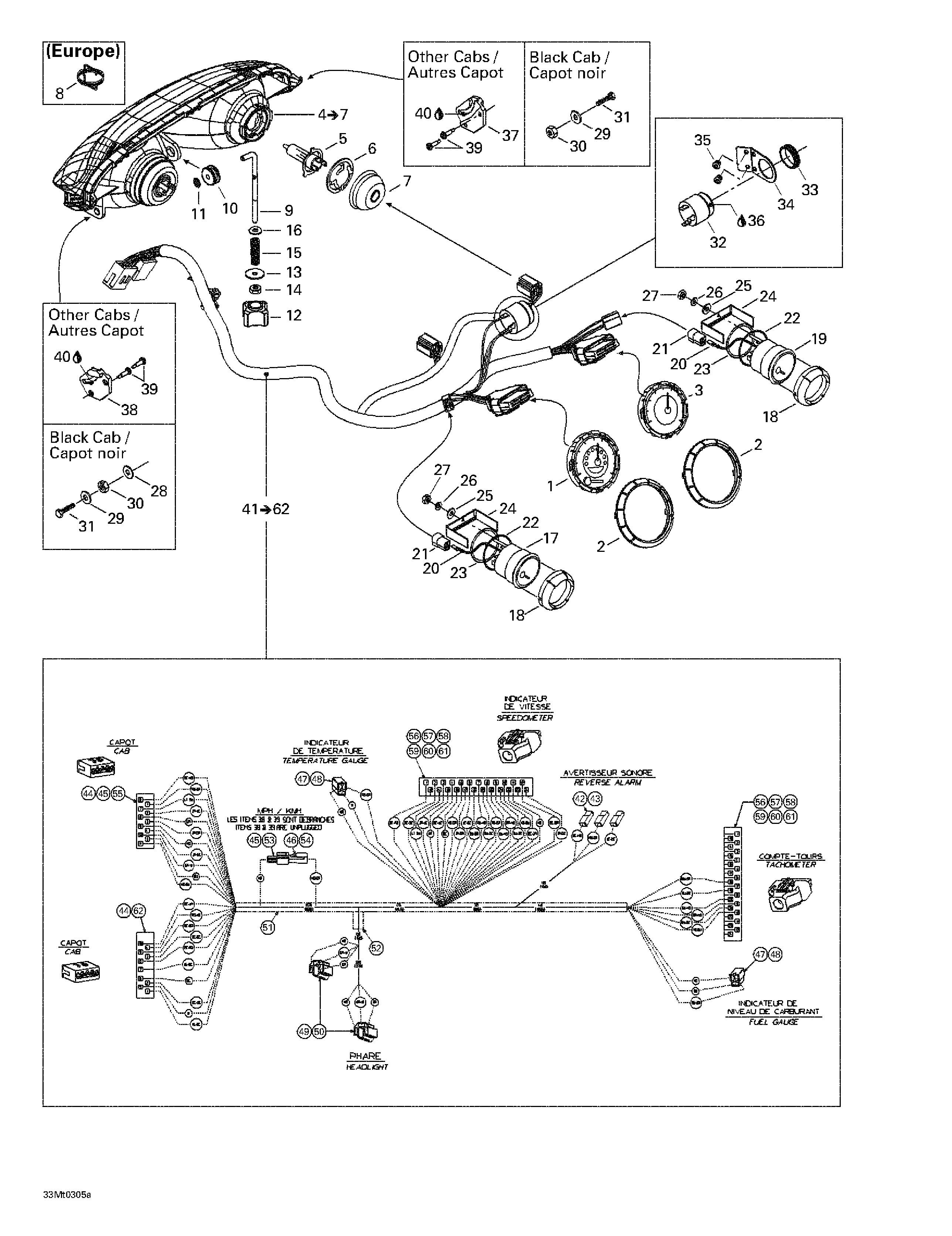 Electrical system - hood