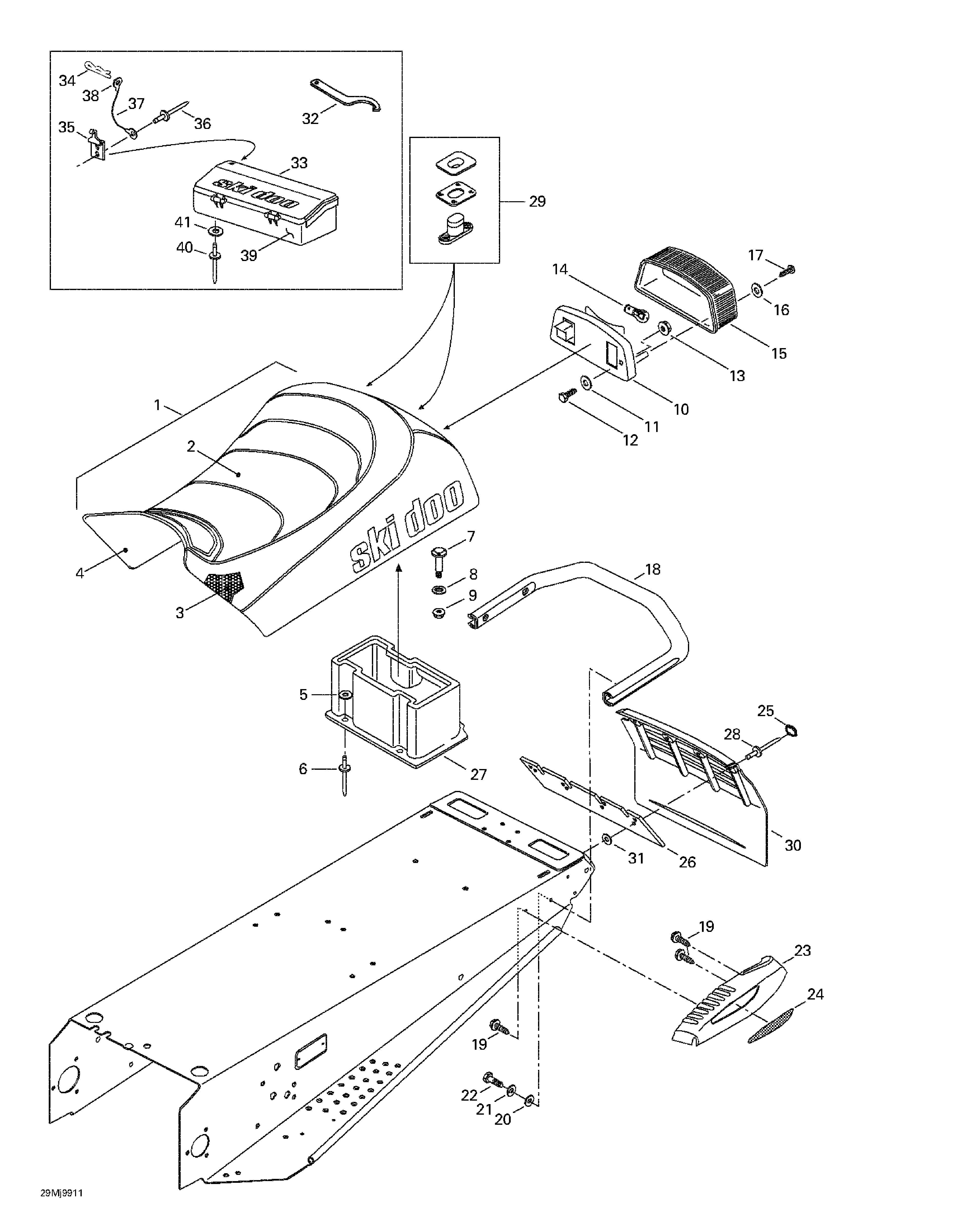 Seat and accessories