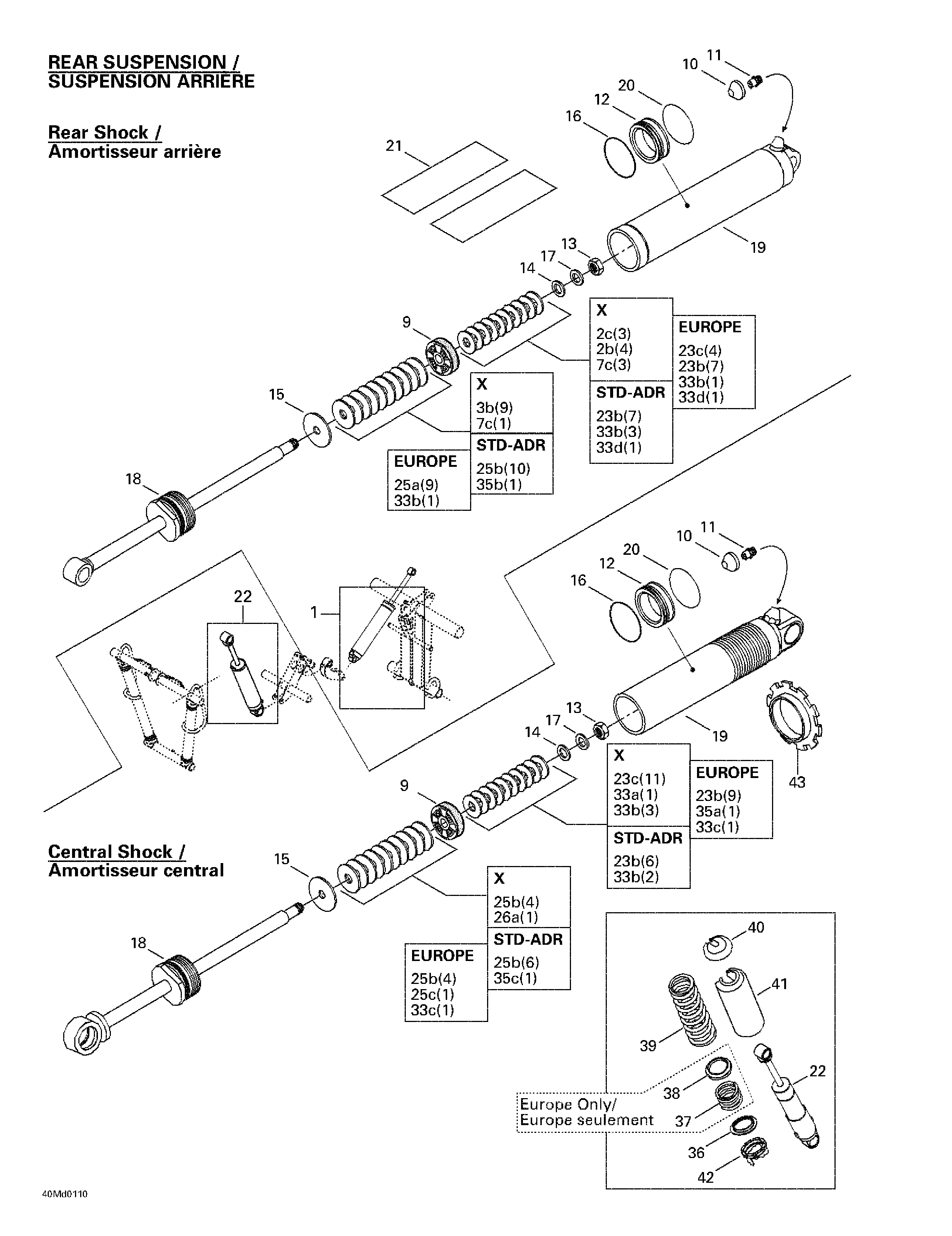 Rear take apart shocks