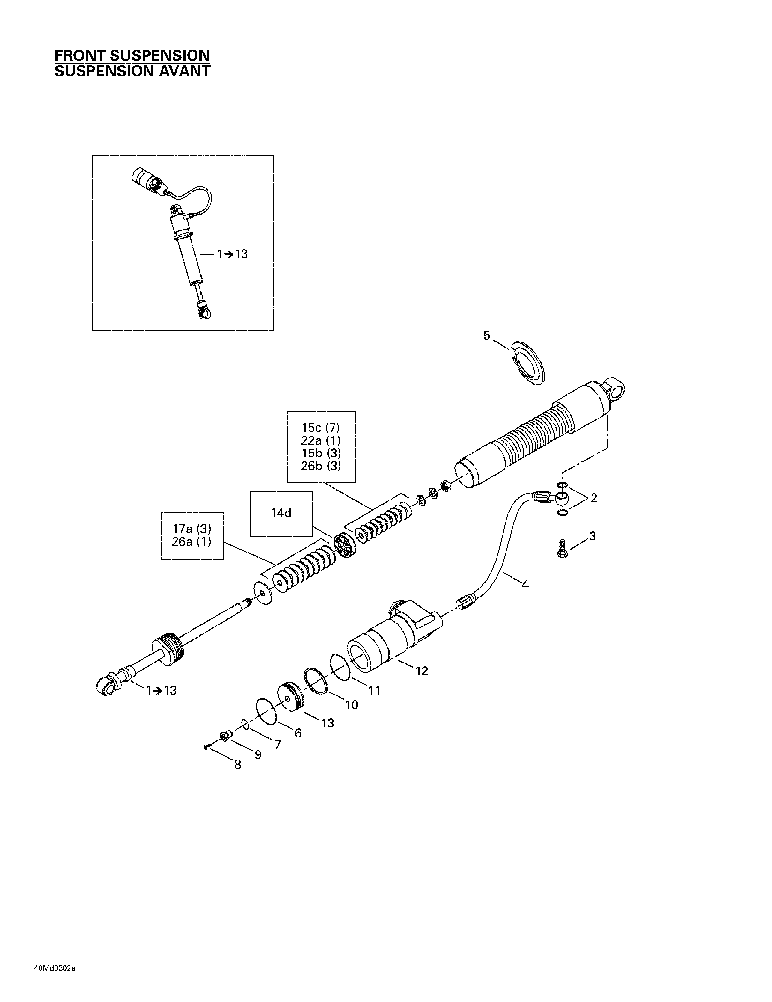 Front take apart shocks