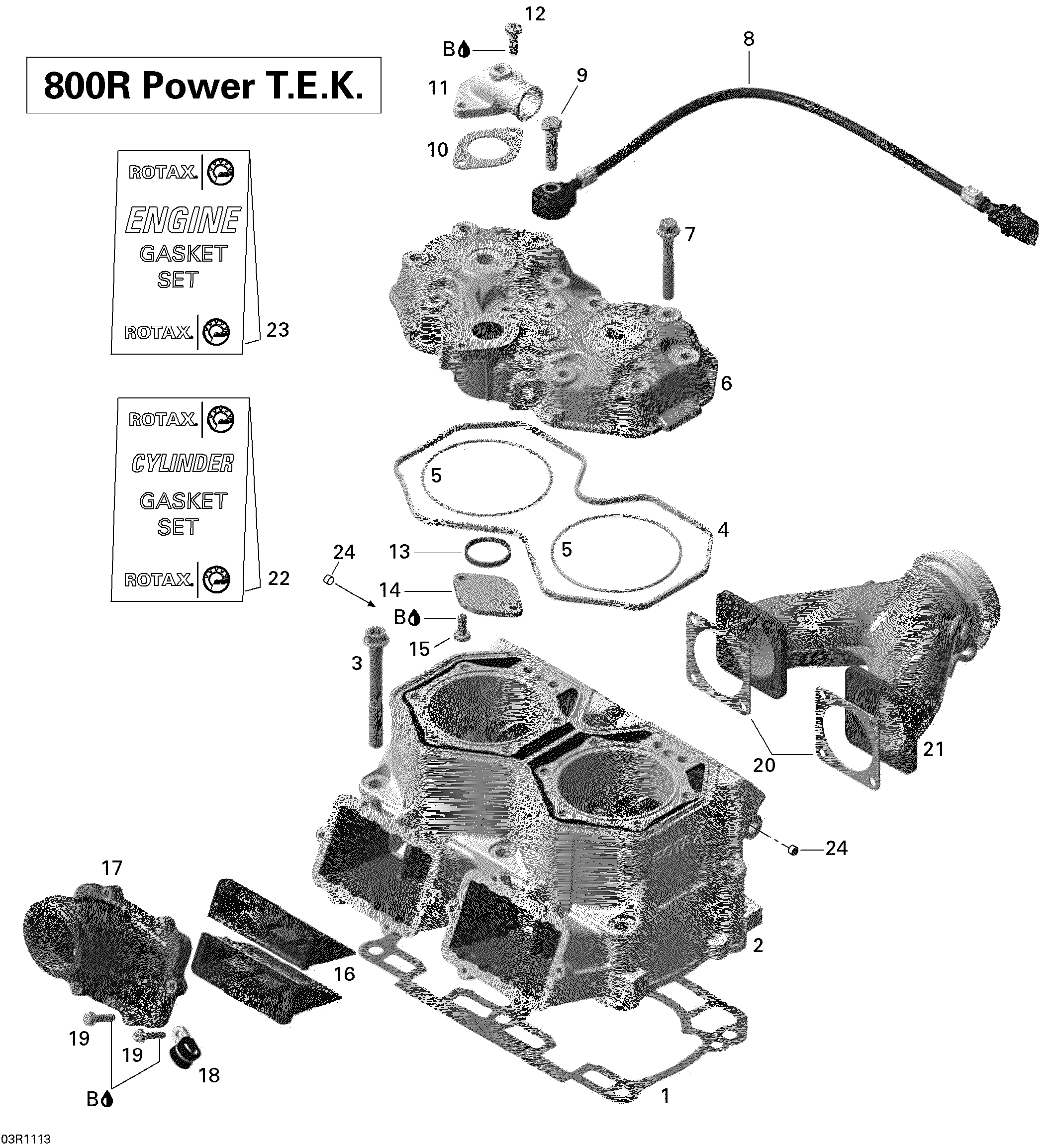 Cylinder and cylinder head