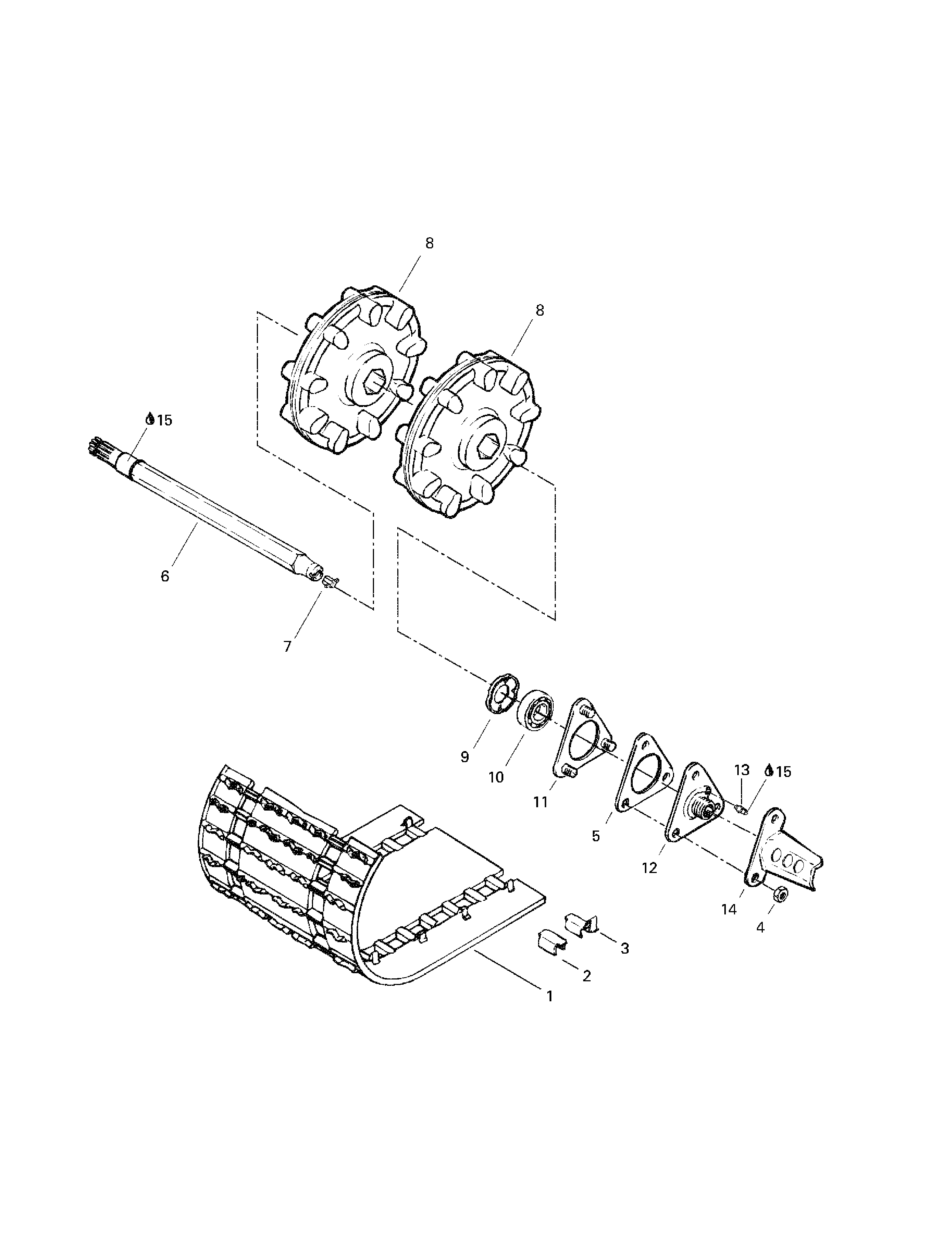 Drive axle and track