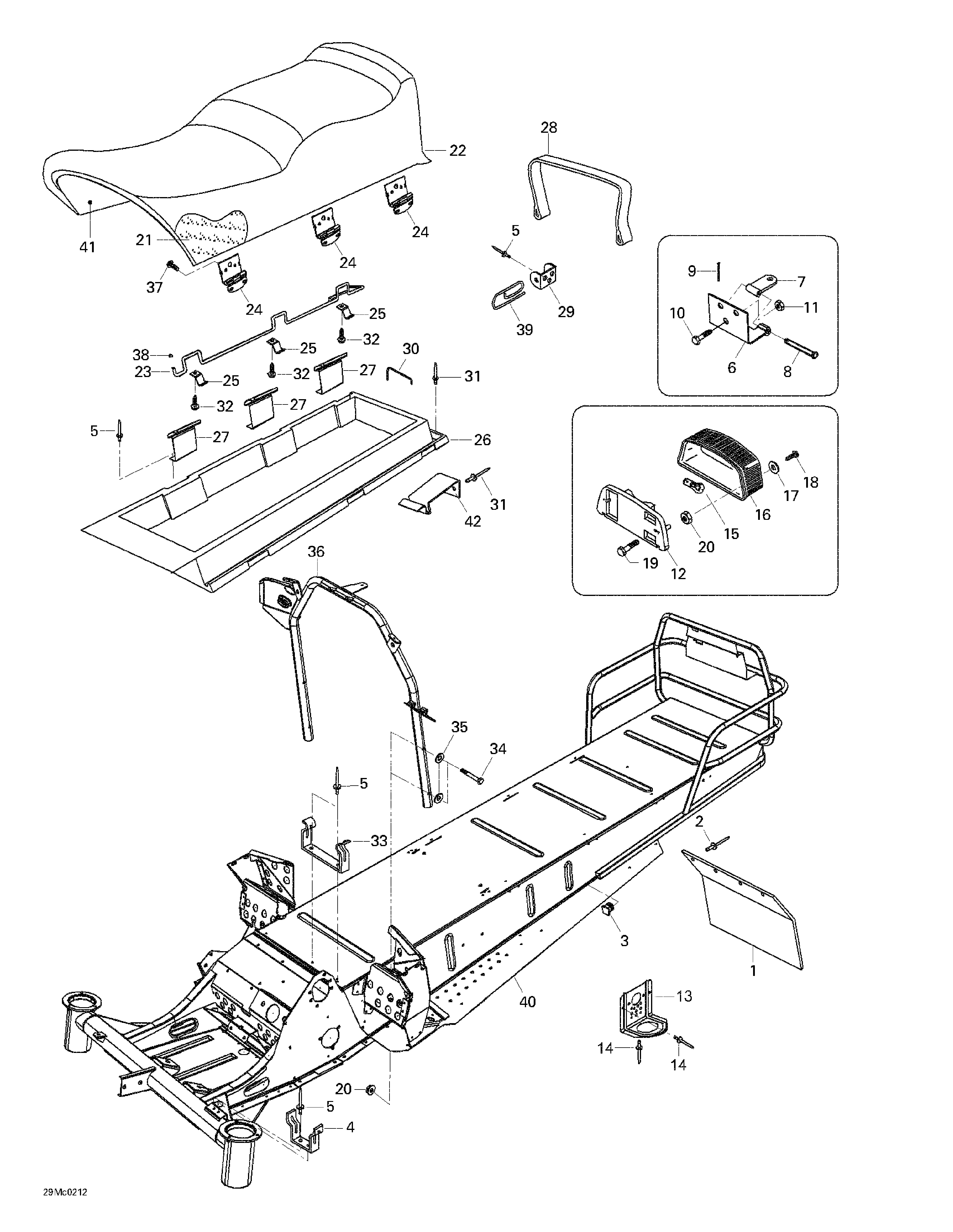 Seat and accessories