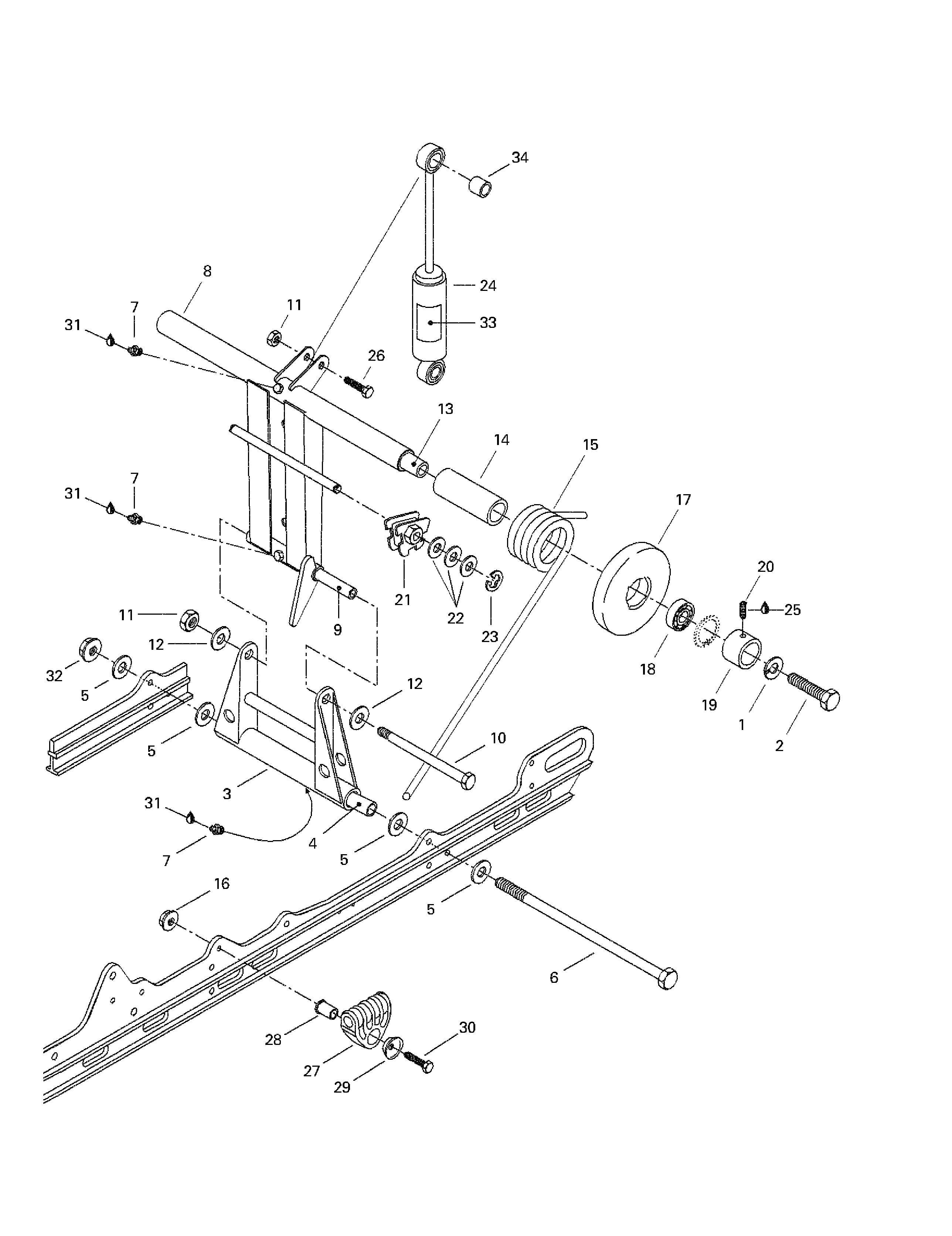 Rear arm, rear suspension