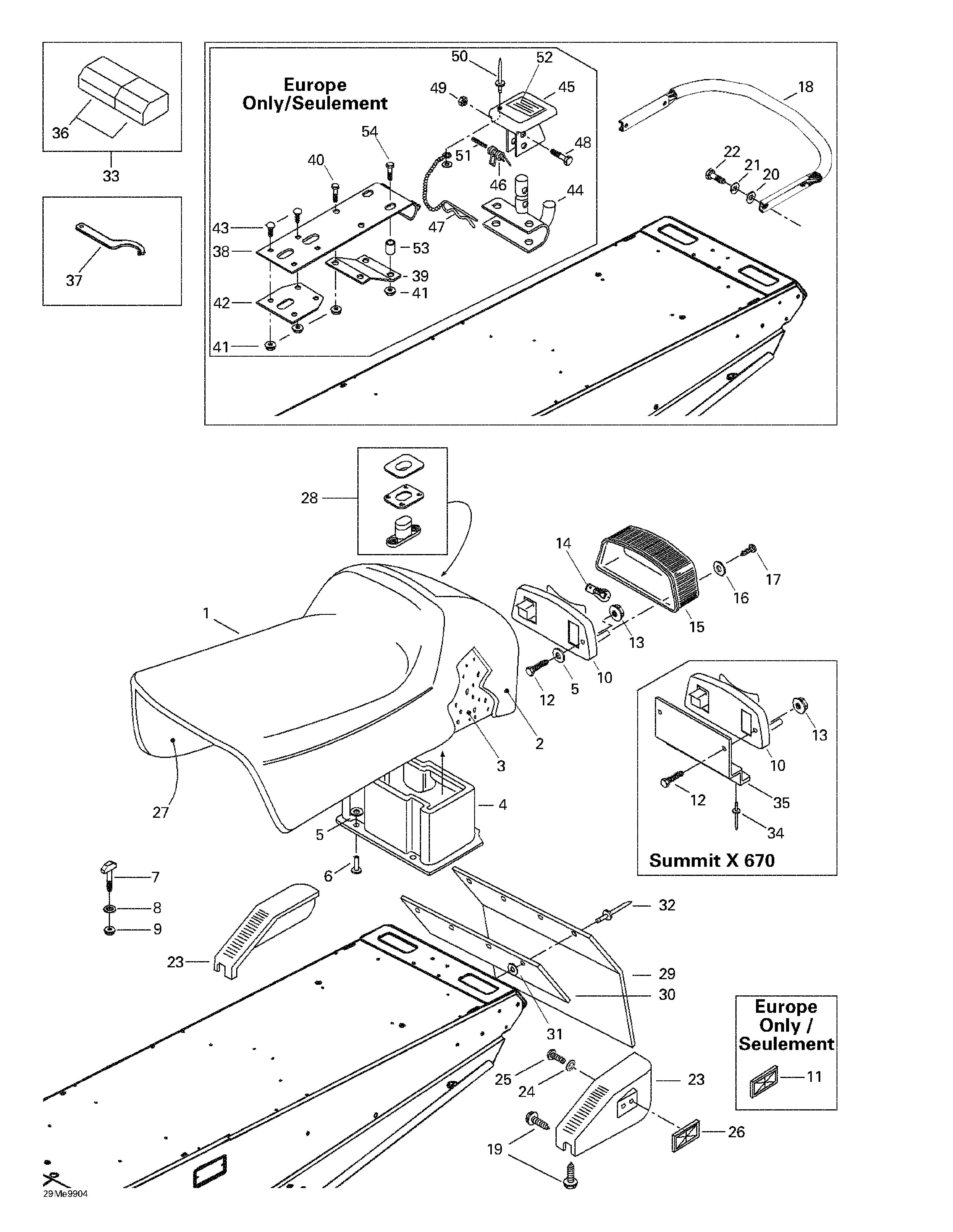 Seat and accessories