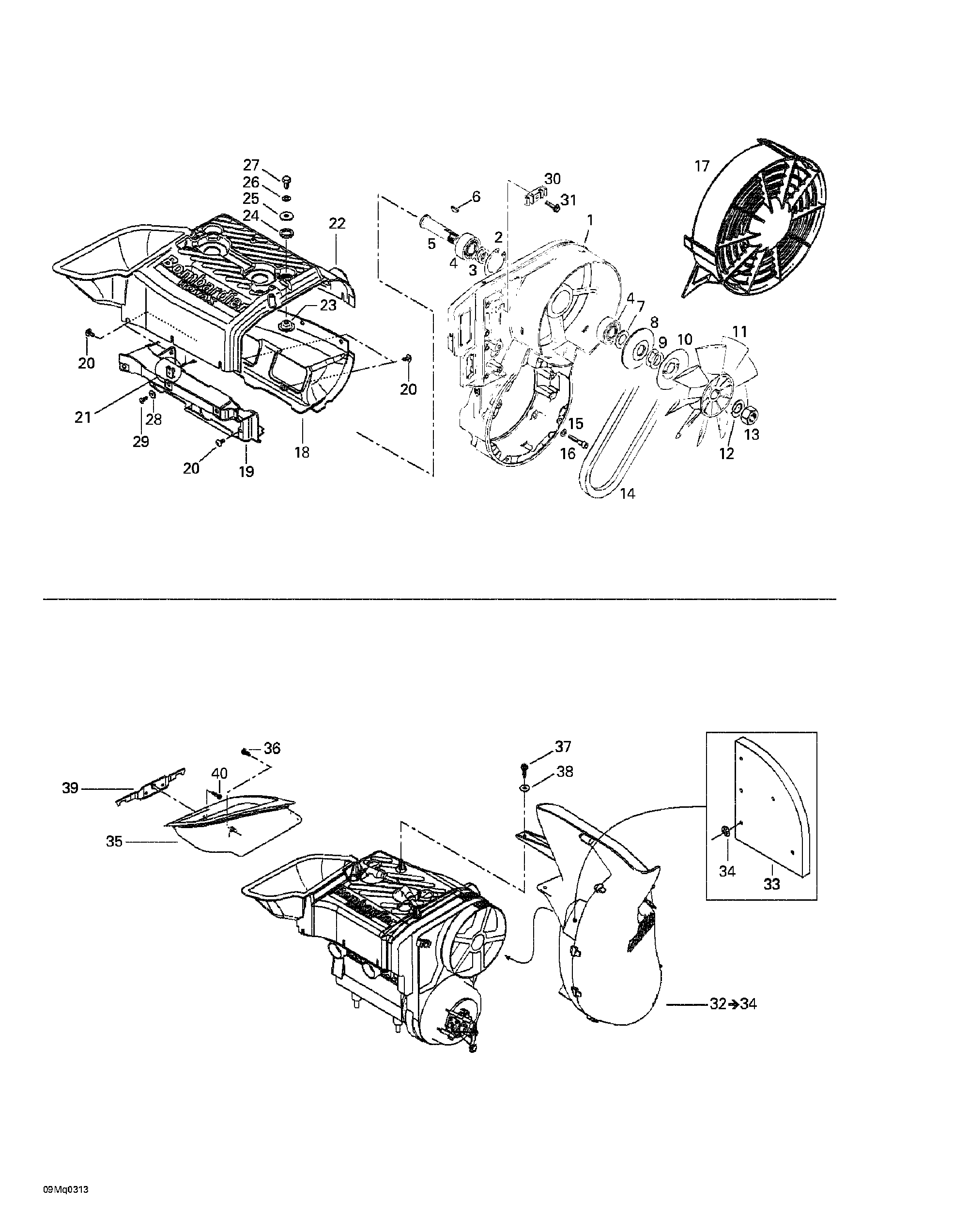 Cooling system and fan