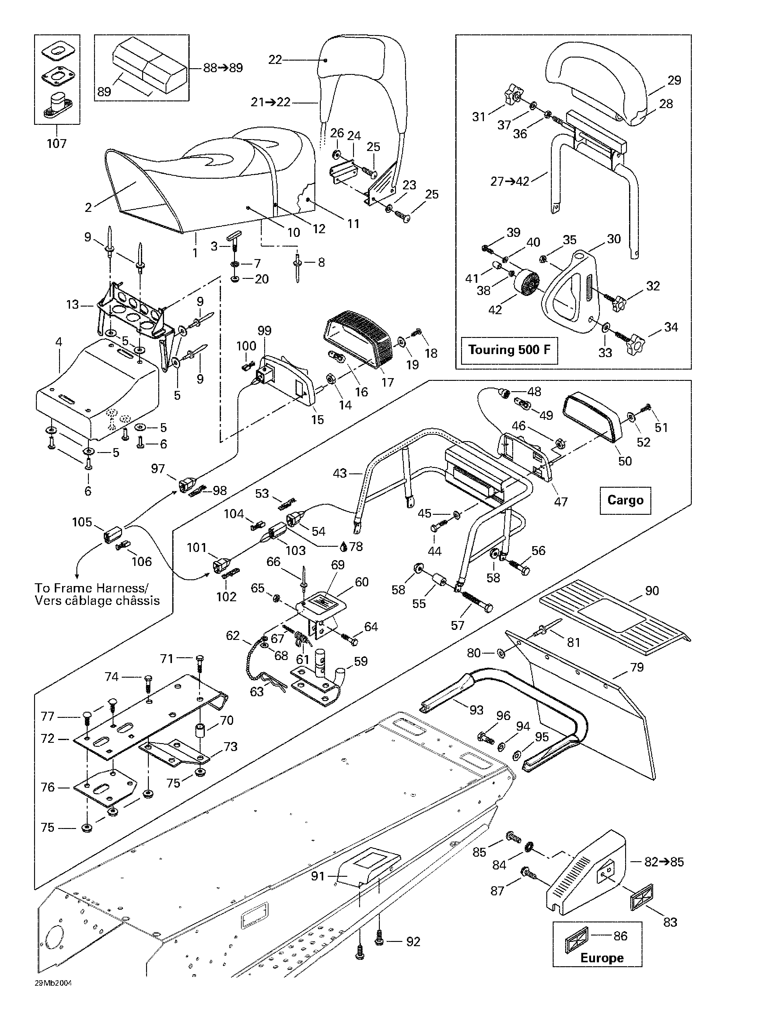 Seat and accessories