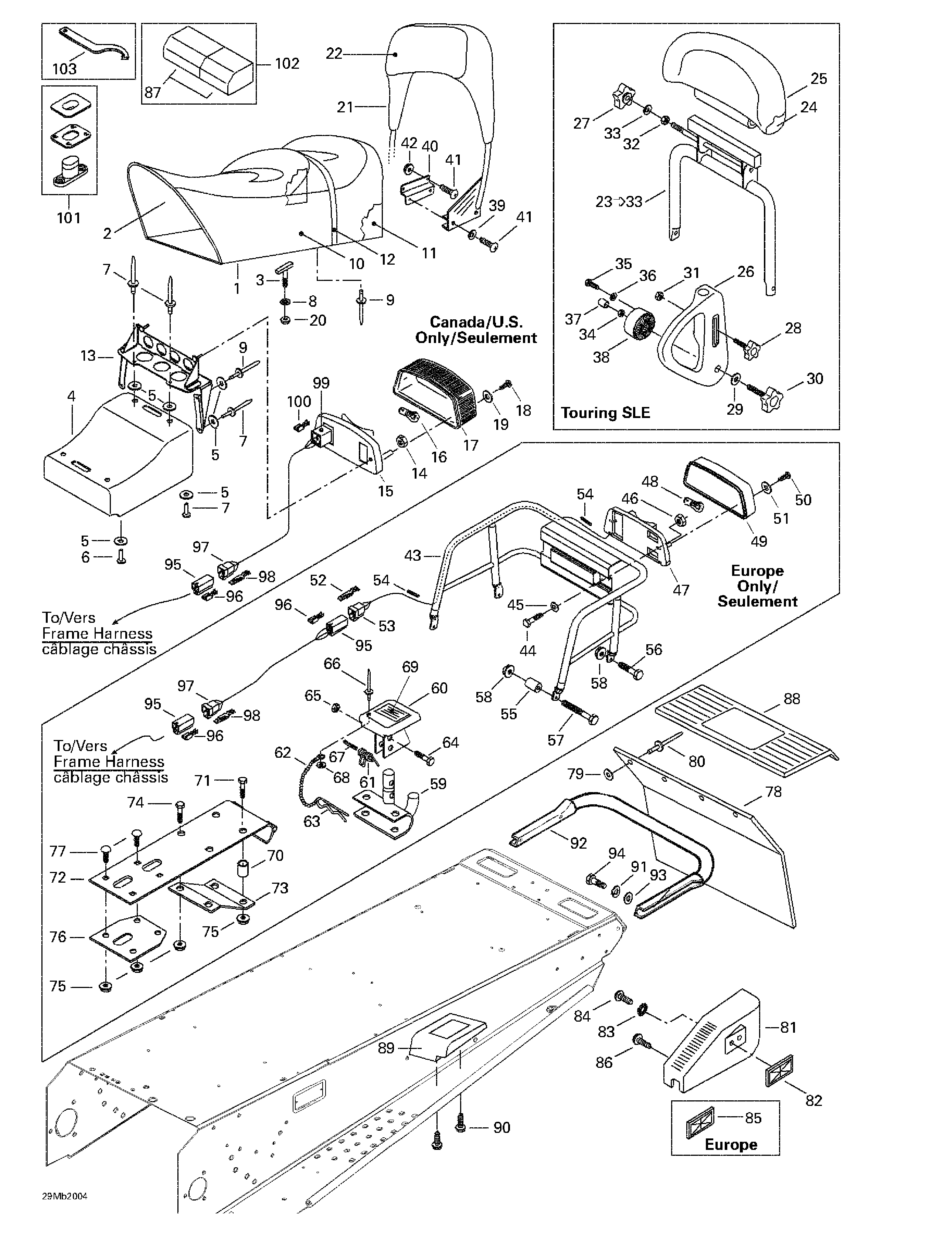 Seat and accessories