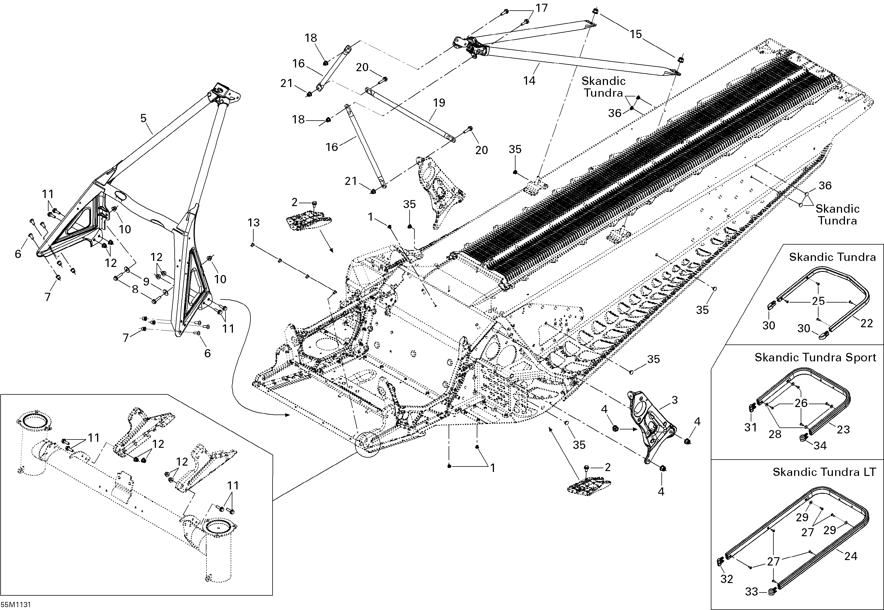 Frame and components lt